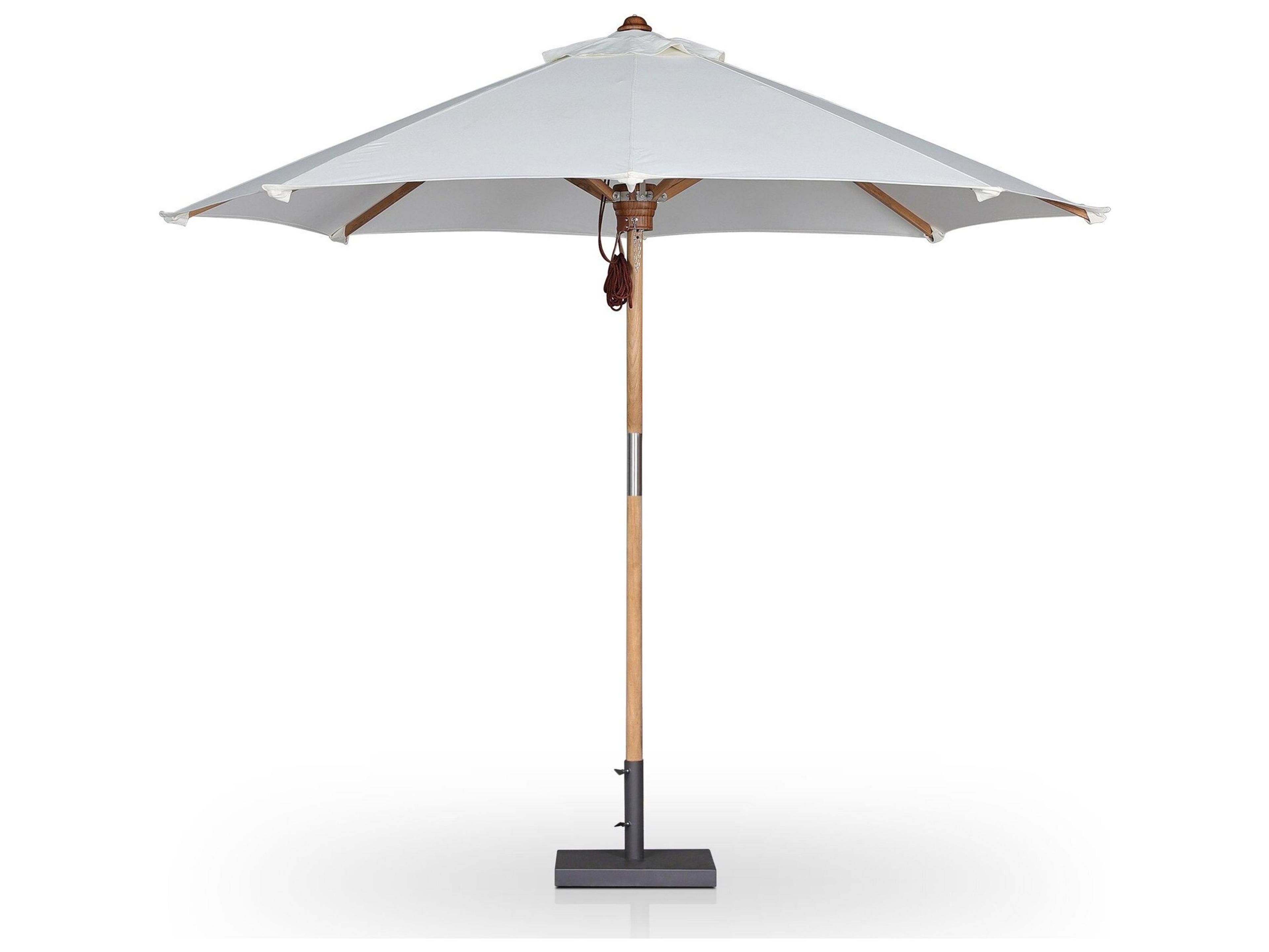 Luxecor Globetrotter Outdoor Baska Arashi Salt Fine Sanded Teak Umbrella