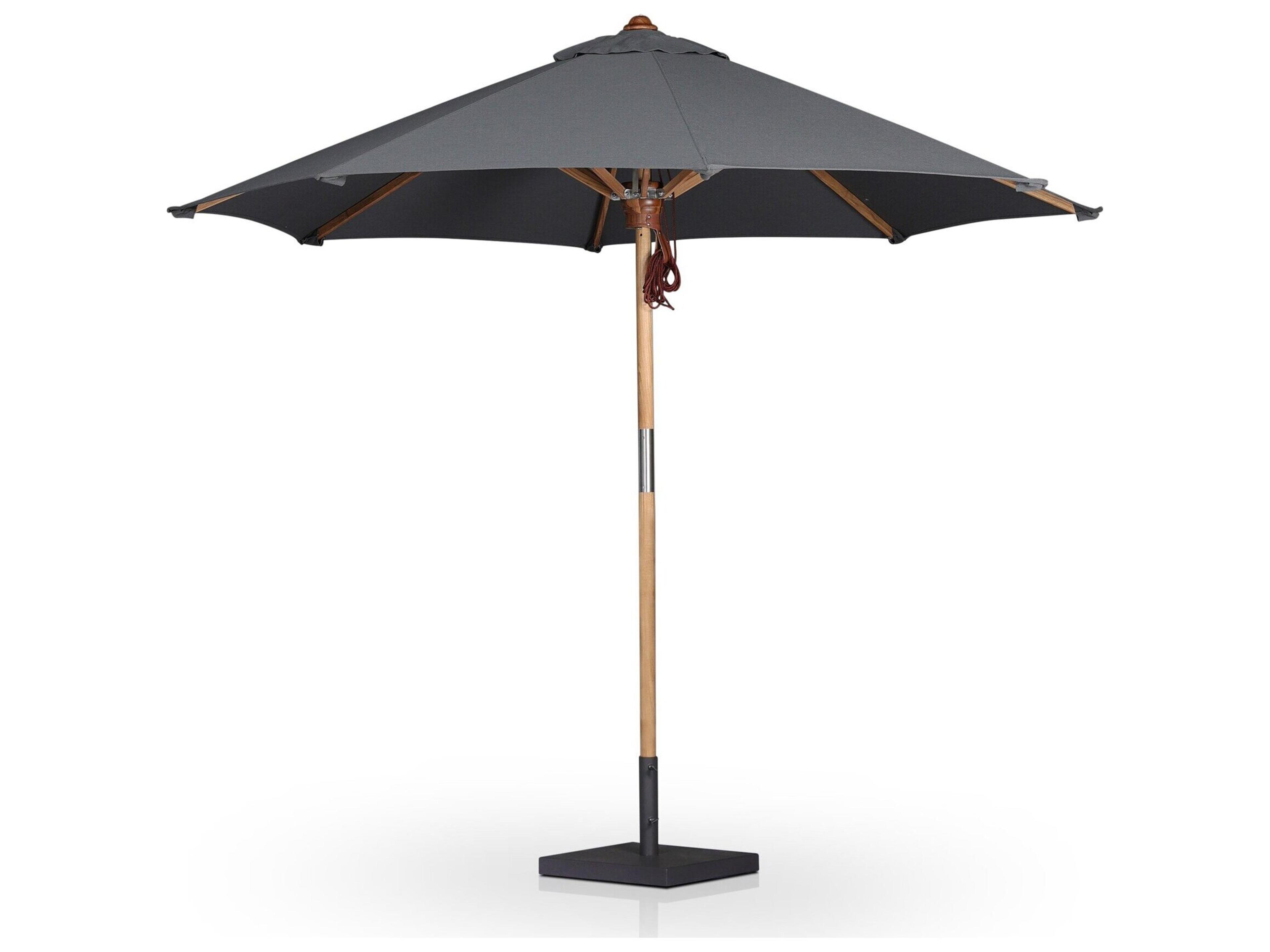 Garwood Baska Arashi Graphite Fine Sanded Teak Umbrella