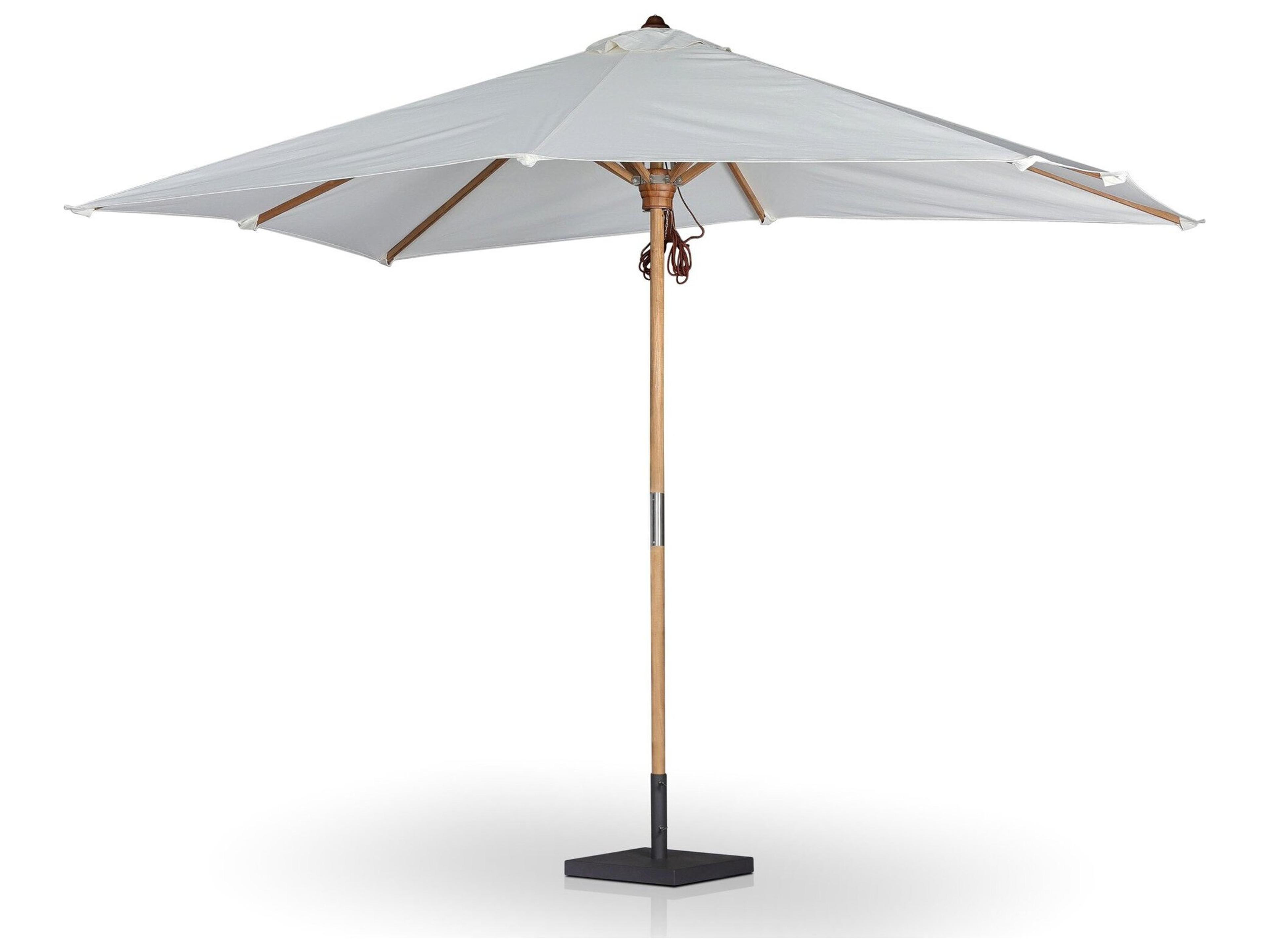 Luxecor Globetrotter Outdoor Baska Arashi Salt Fine Sanded Teak Umbrella