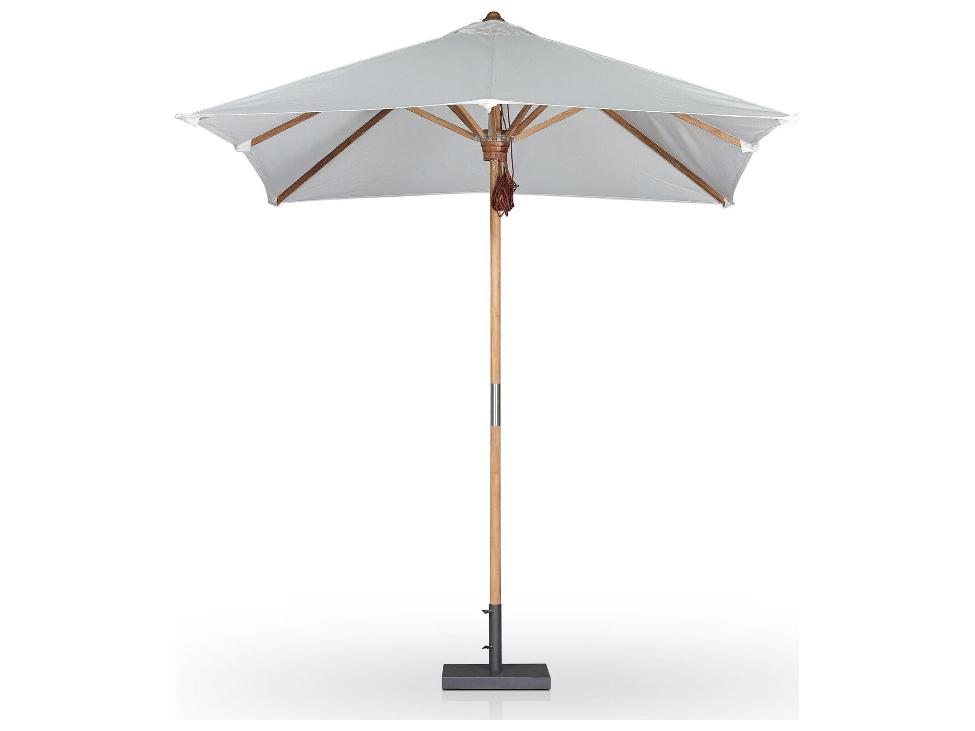 Luxecor Globetrotter Outdoor Baska Arashi Salt Fine Sanded Teak Umbrella