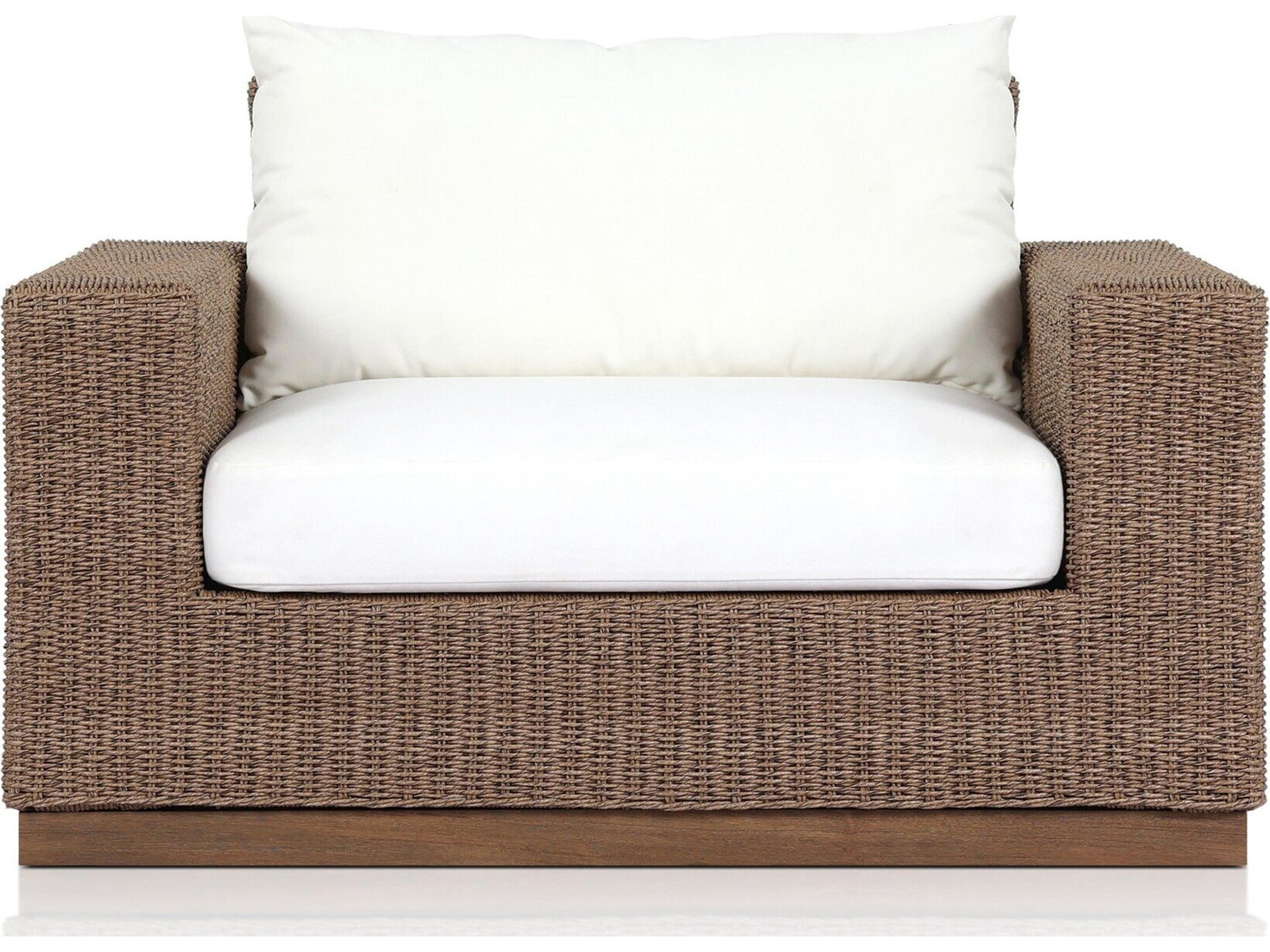 Four Hands Outdoor Pembrook Suri Teak Cushion Lounge Chair