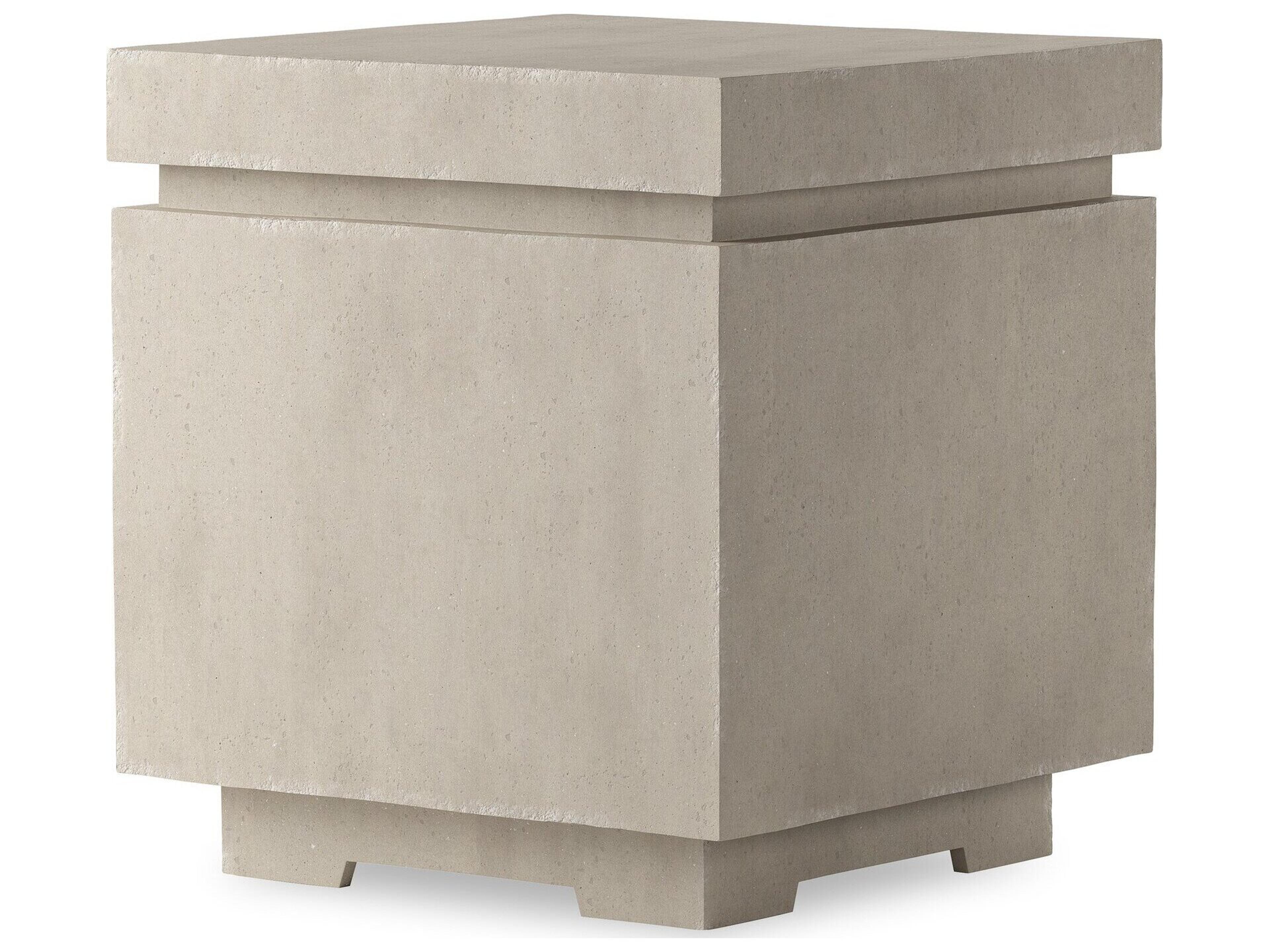 Falco Posen Natural Concrete Square End Table