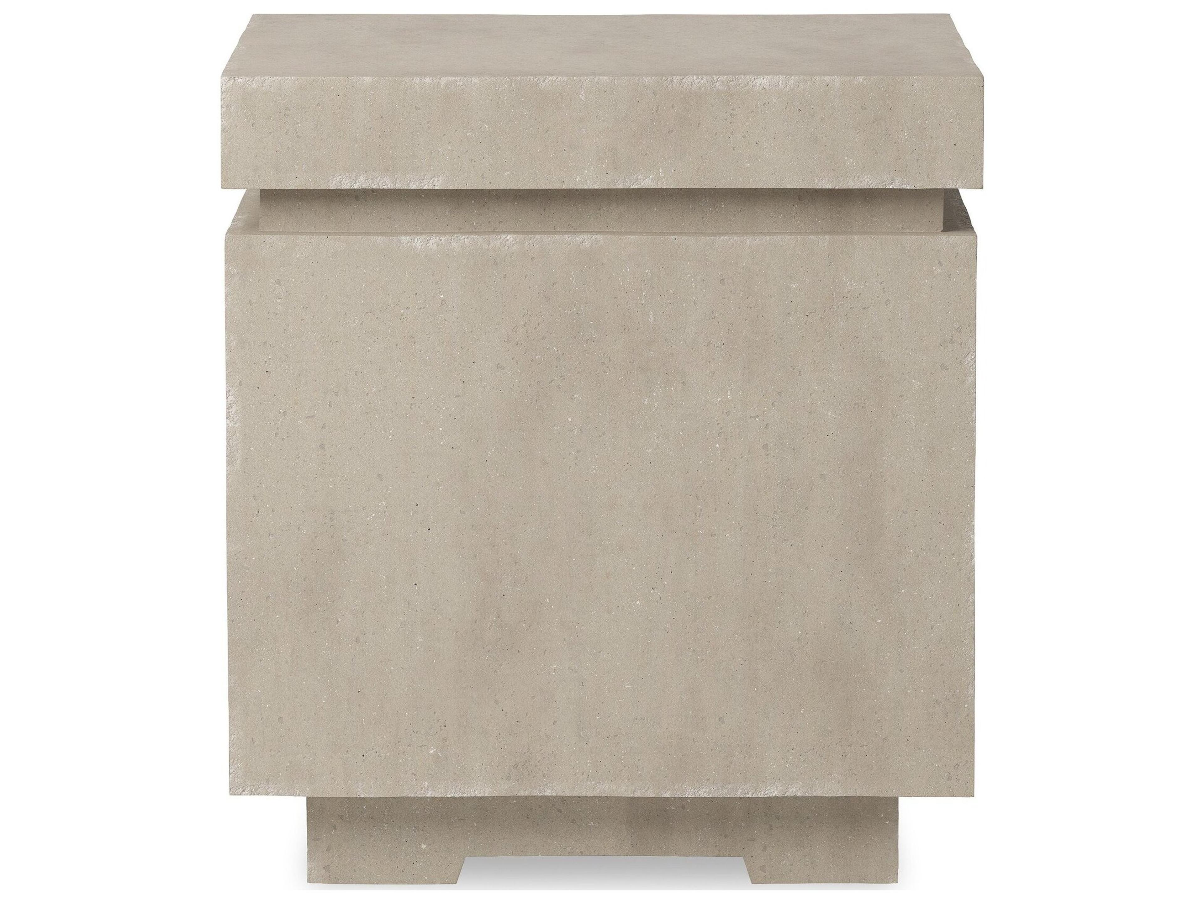 Luxecor Globetrotter Outdoor Posen Natural Concrete Square End Table