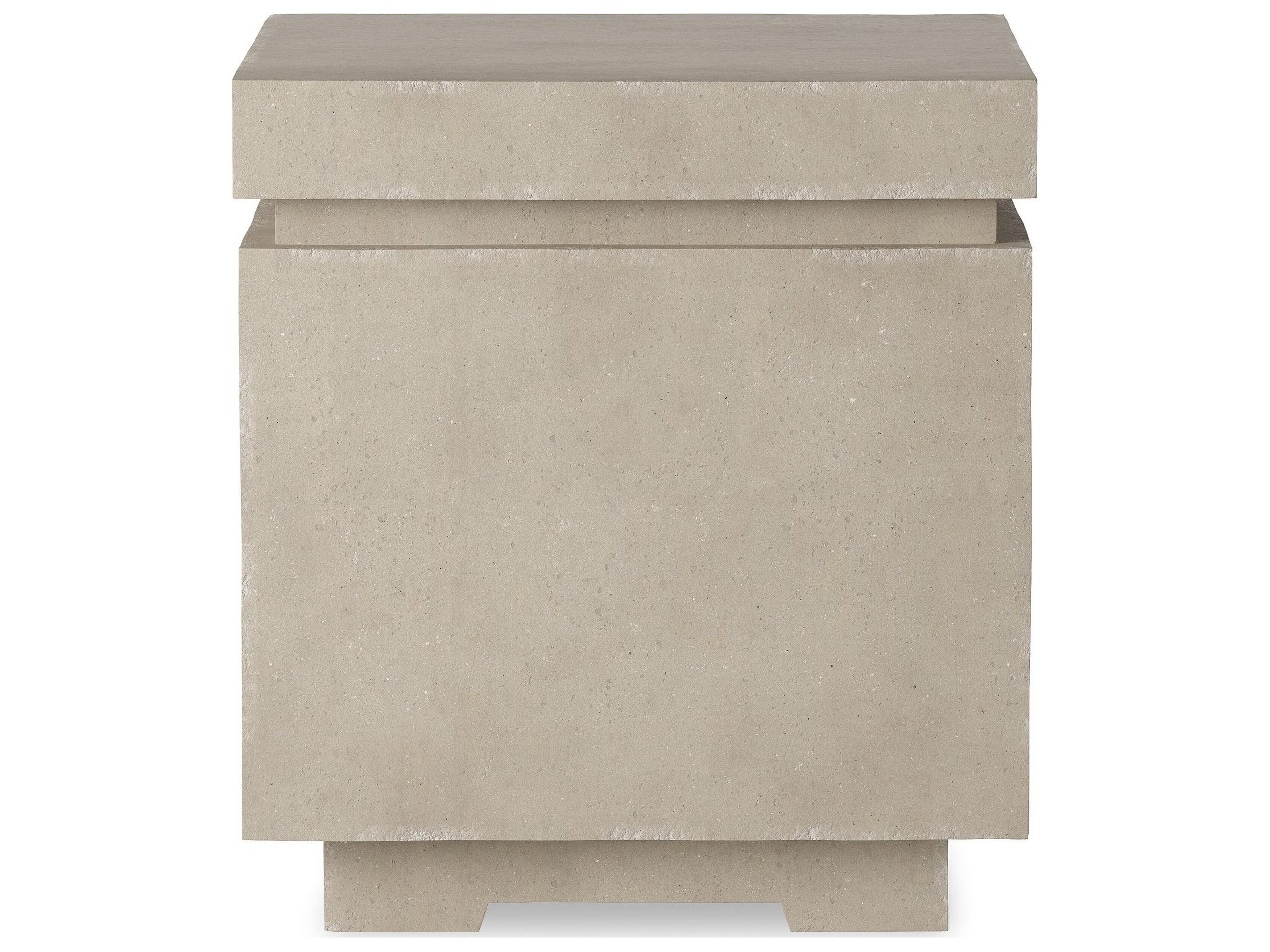 Luxecor Globetrotter Outdoor Posen Natural Concrete Square End Table