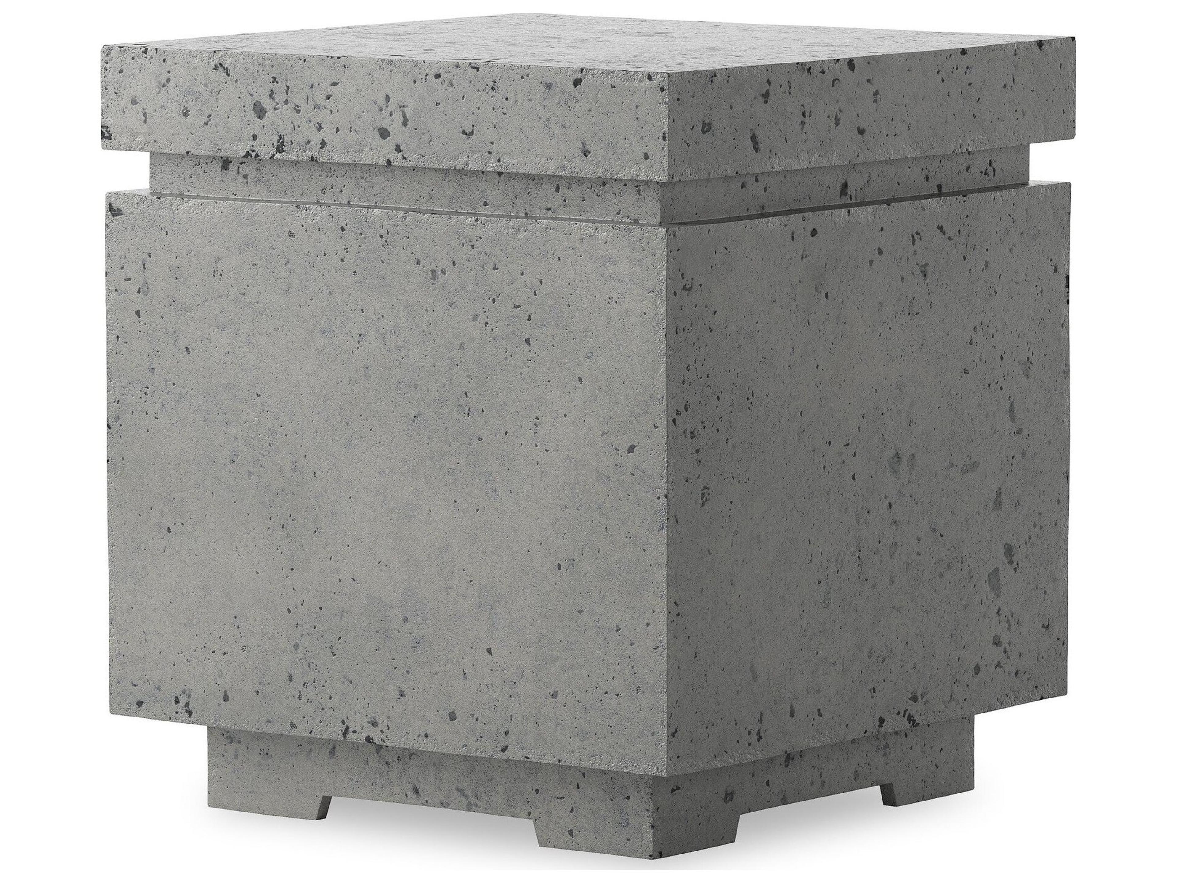 Falco Posen Pewter Concrete Square End Table