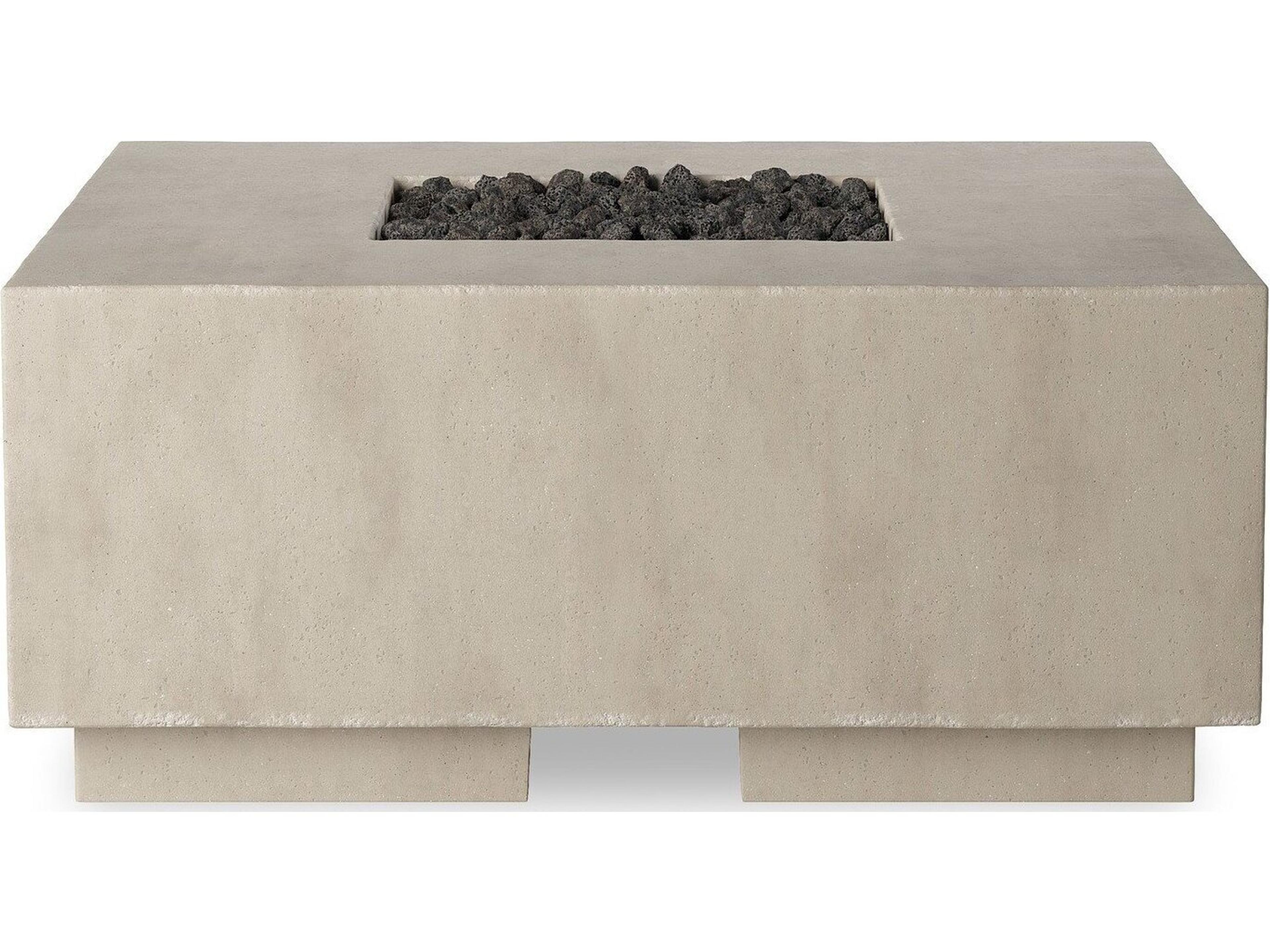 Falco Donovan Natural Concrete 42" Square Fire Pit Table