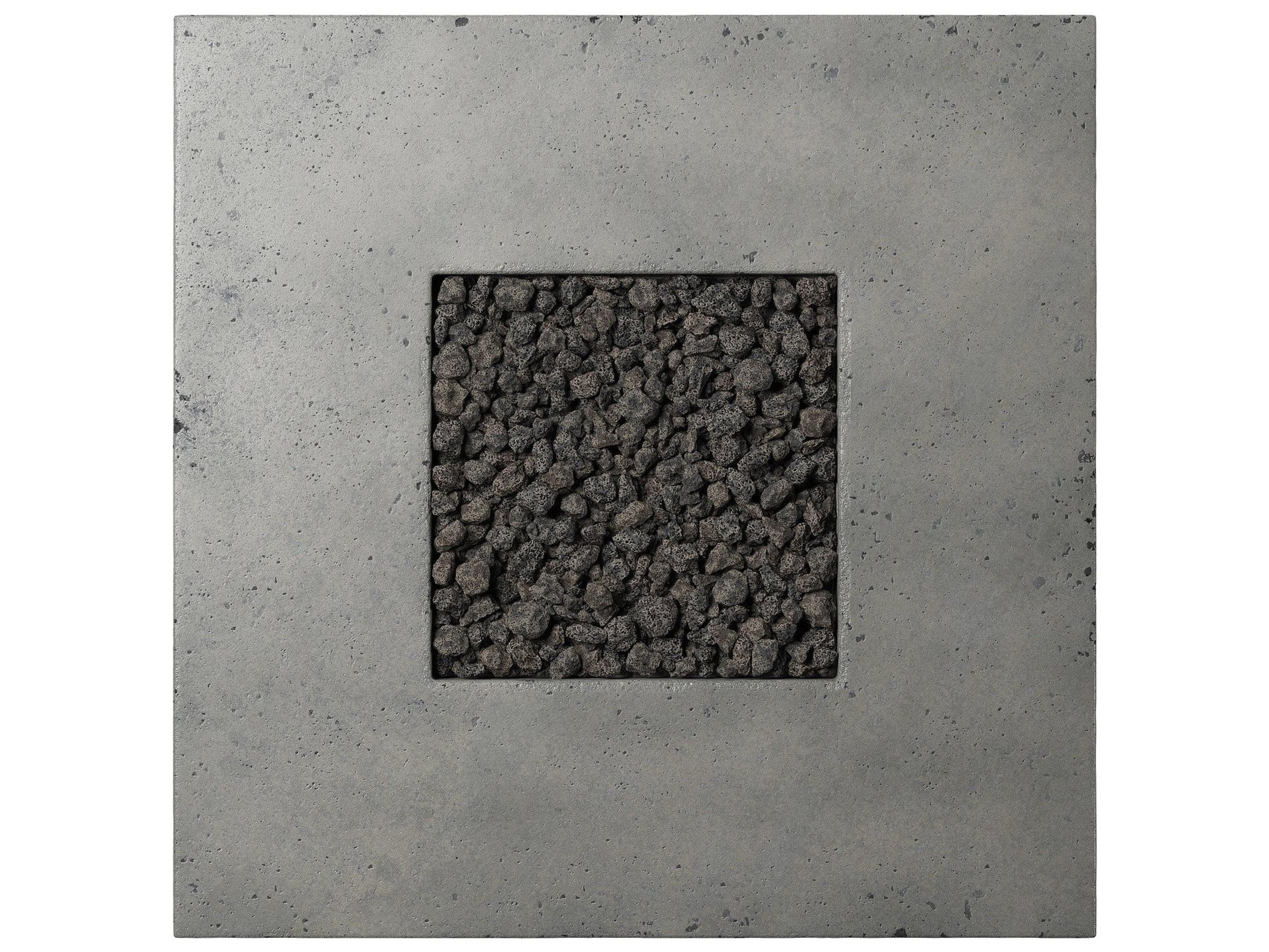 Four Hands Outdoor Falco Donovan Pewter Concrete 42" Square Fire Pit Table