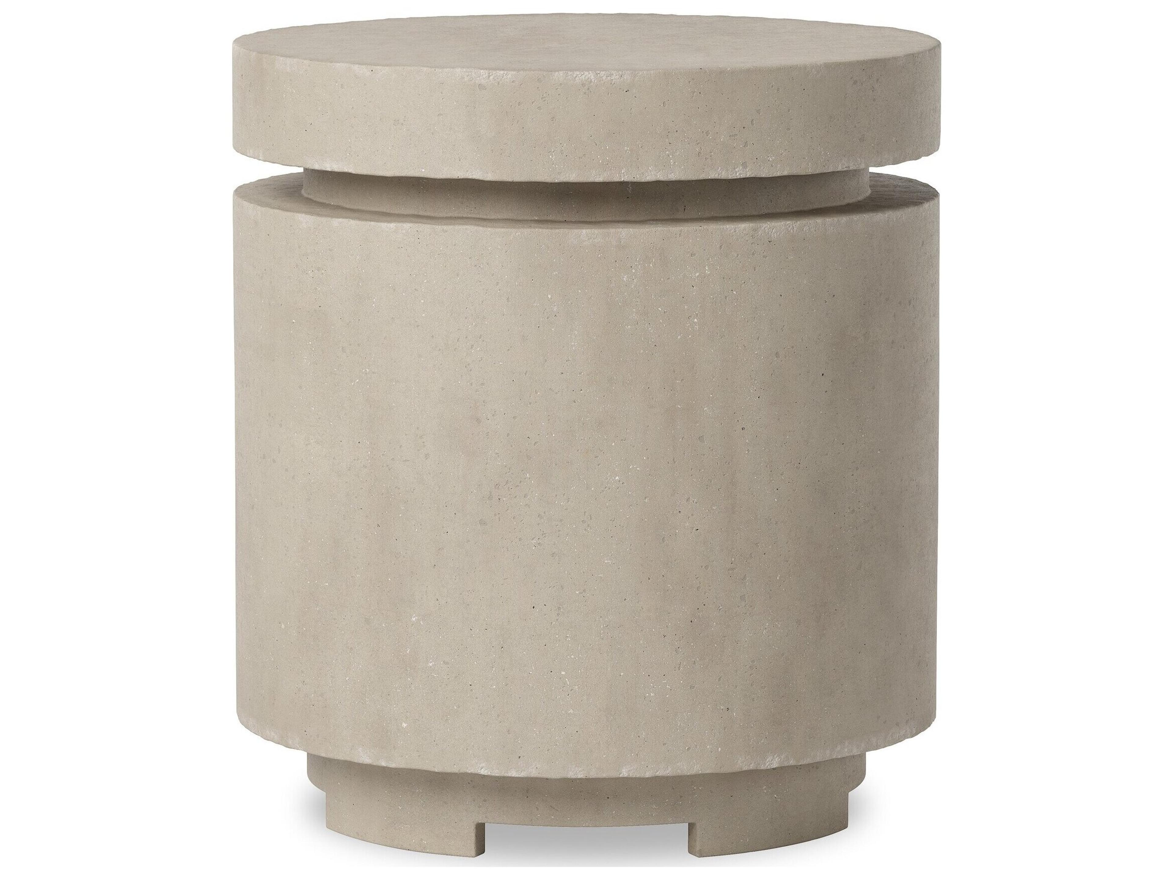 Four Hands Outdoor Falco Higgins Natural Concrete Round End Table