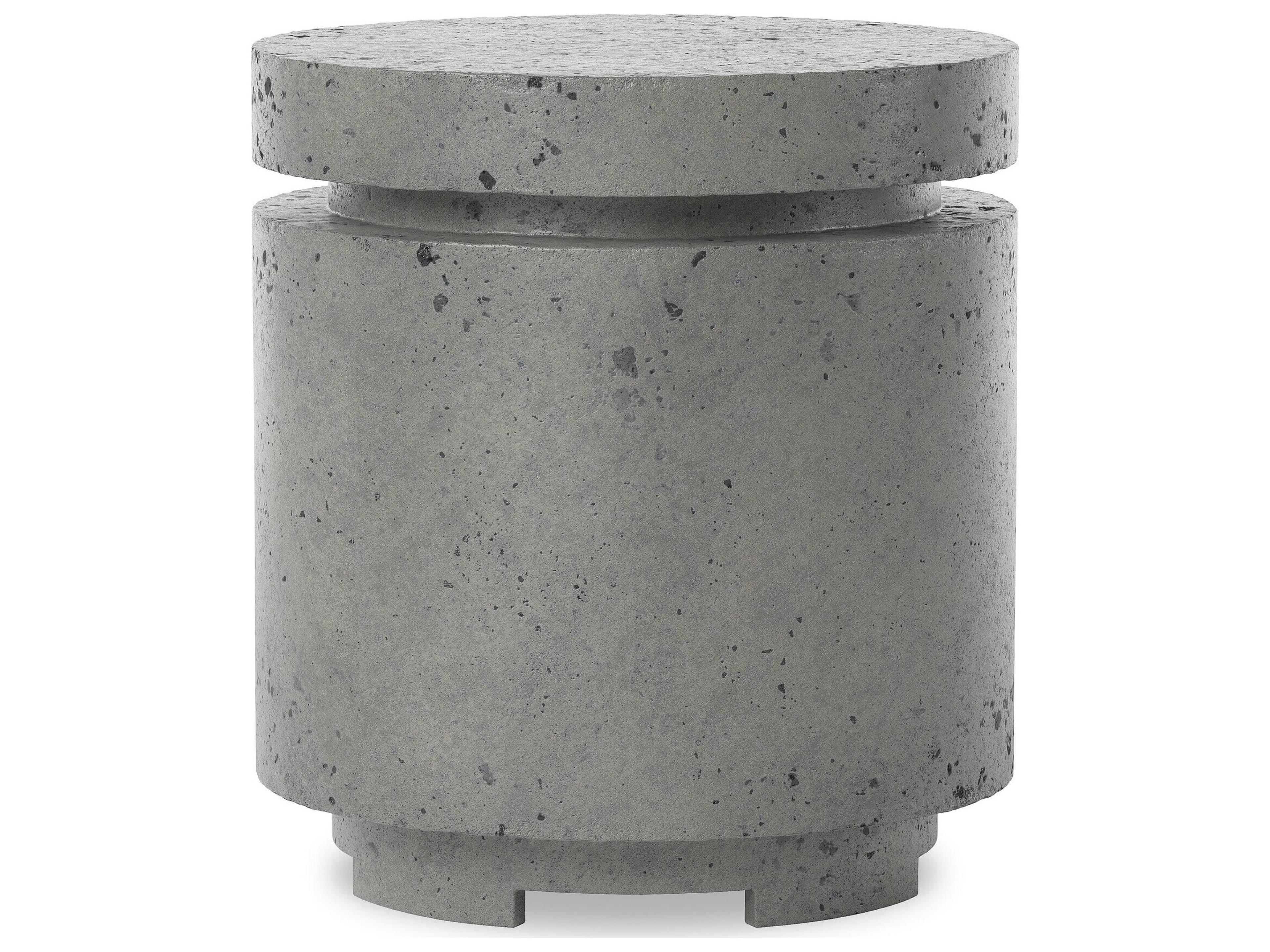 Four Hands Outdoor Falco Higgins Concrete Round End Table