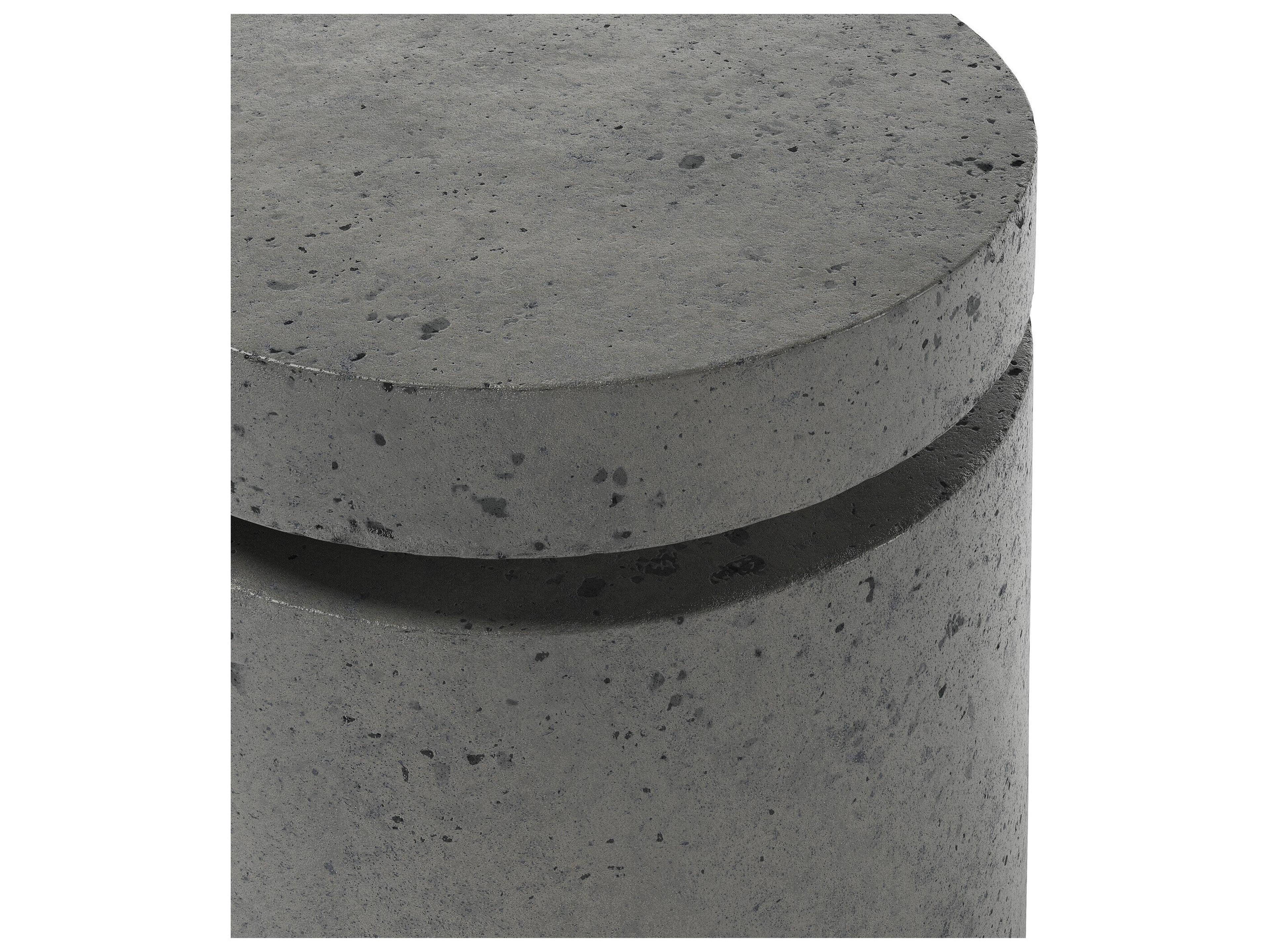 Four Hands Outdoor Falco Higgins Concrete Round End Table