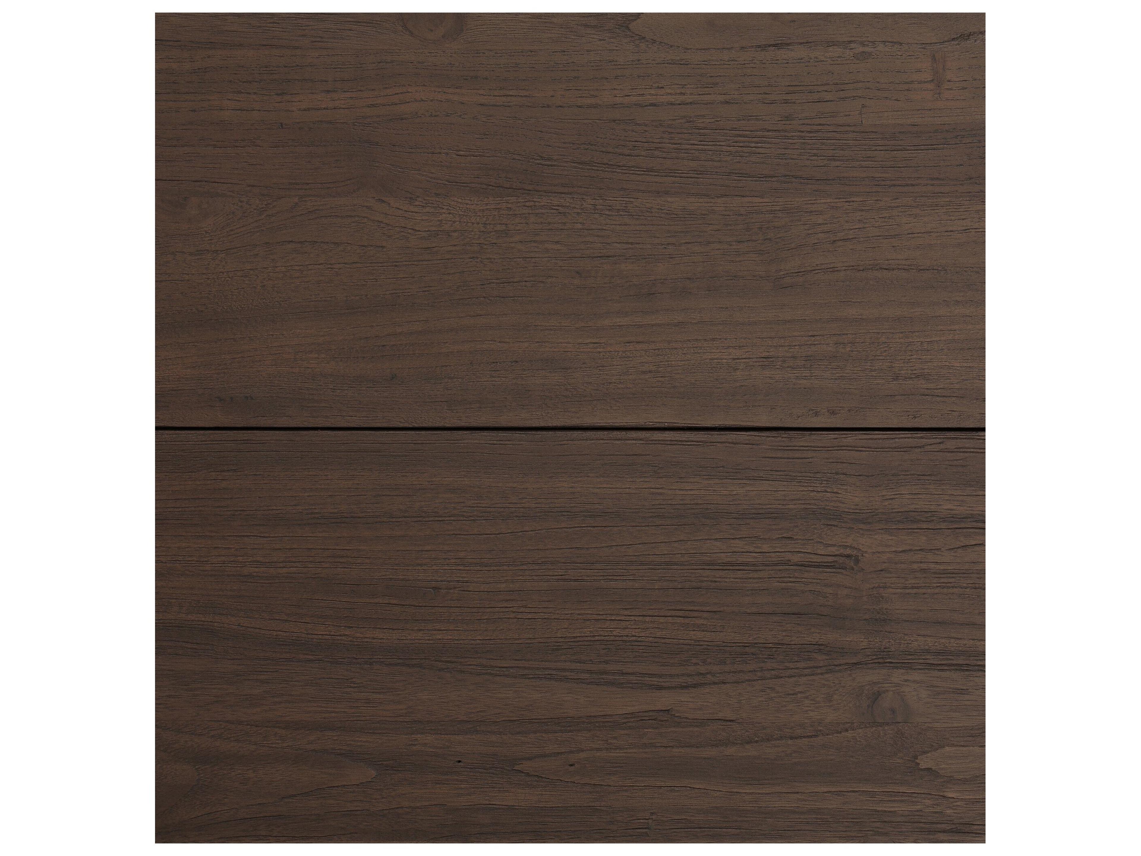 Four Hands Outdoor Providence Roca Round Coffee Table - Stained Heritage Brown-FSC