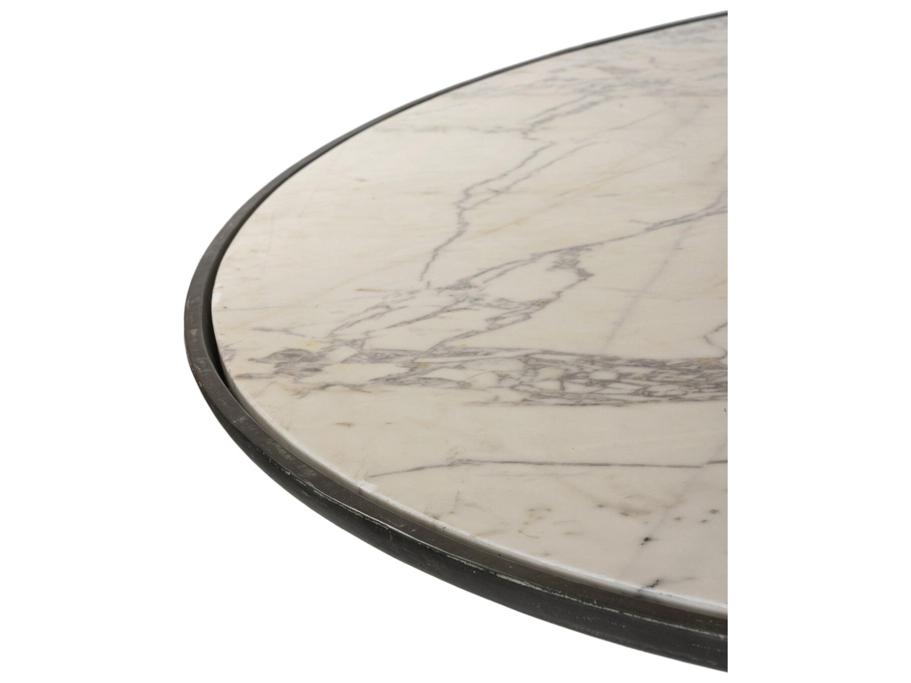Luxecor Globetrotter Outdoor Balboa Dining Table - Veined White Marble