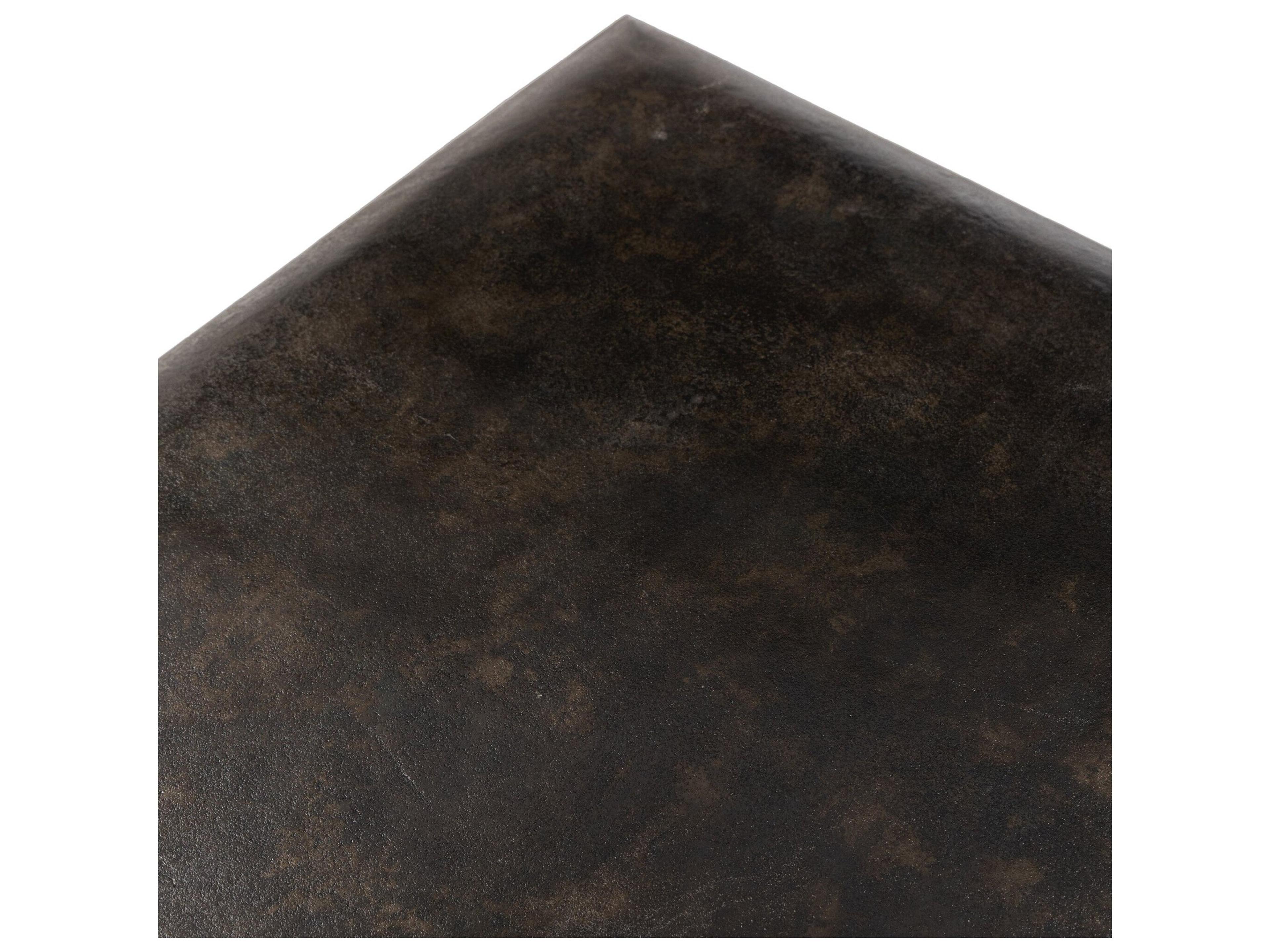 Luxecor Globetrotter Outdoor Ambra Coffee Table- - Distressed Bronze