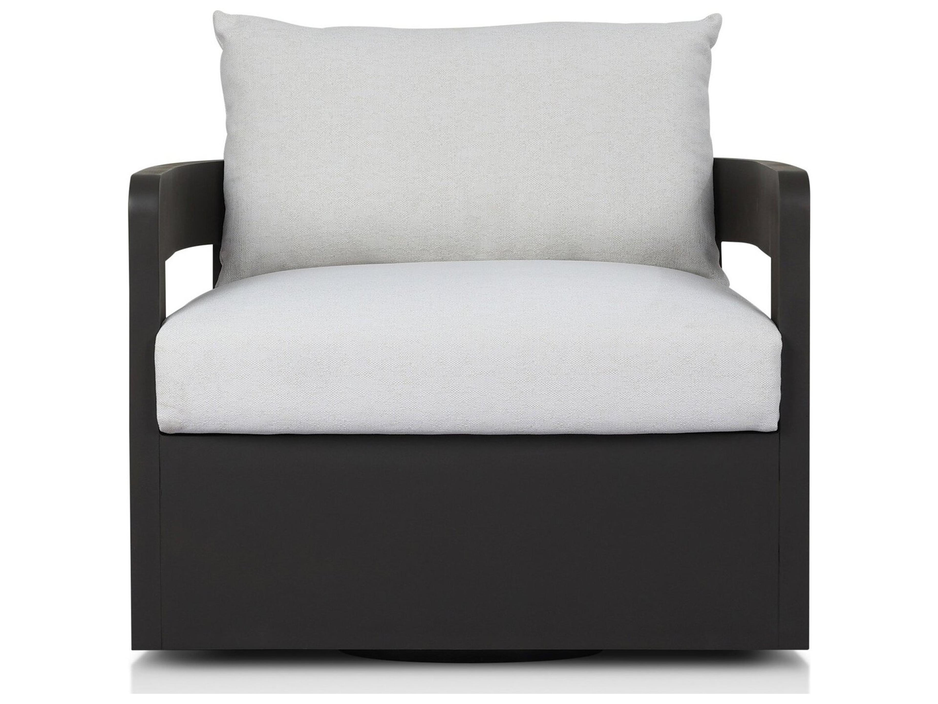 Four Hands Outdoor Pembrook Jackson Metal Swivel Chair - Alessi Linen