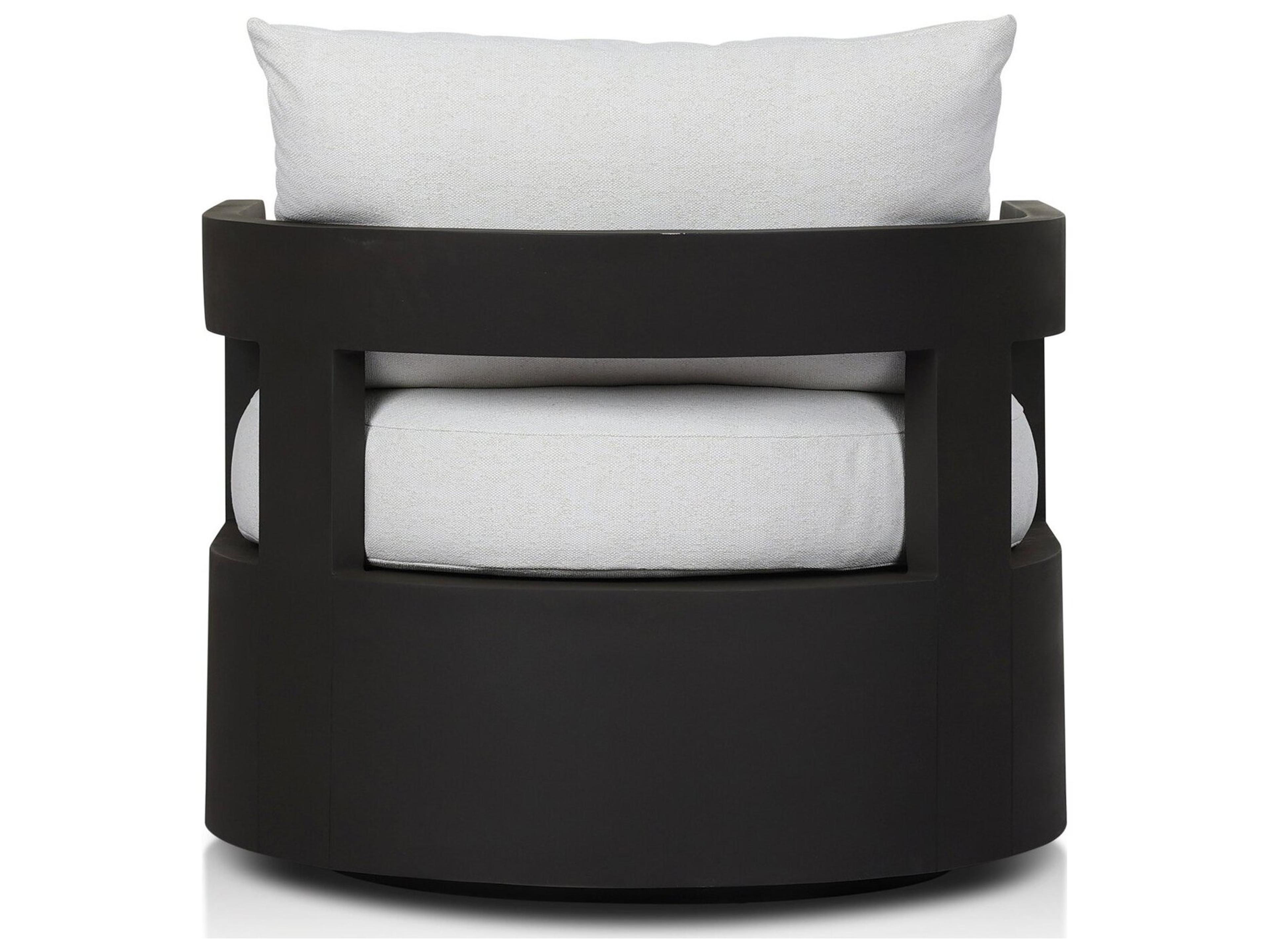 Luxecor Globetrotter Outdoor Jackson Metal Swivel Chair - Alessi Linen