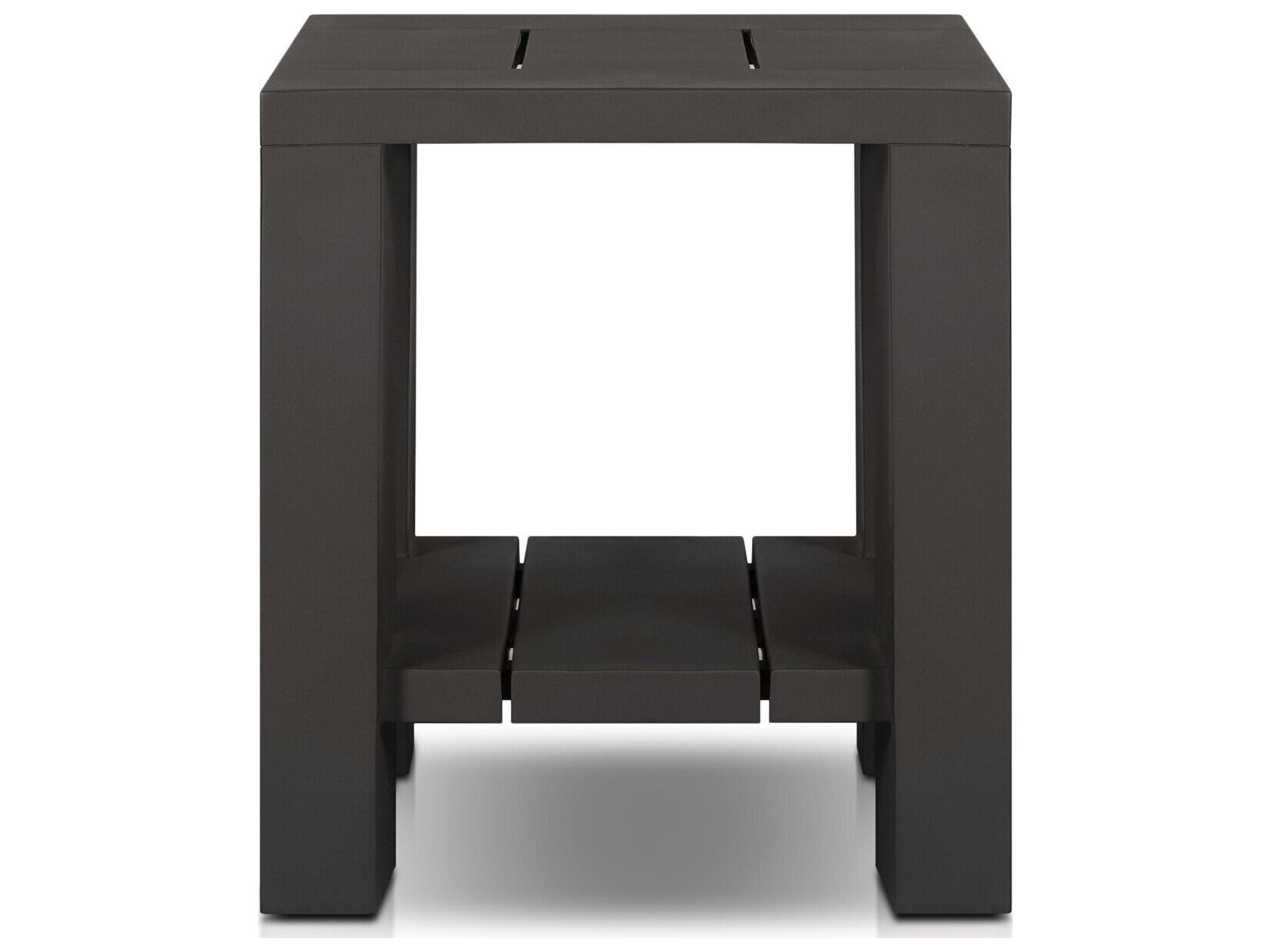 Four Hands Outdoor Garwood Roca Metal End Table - Bronze