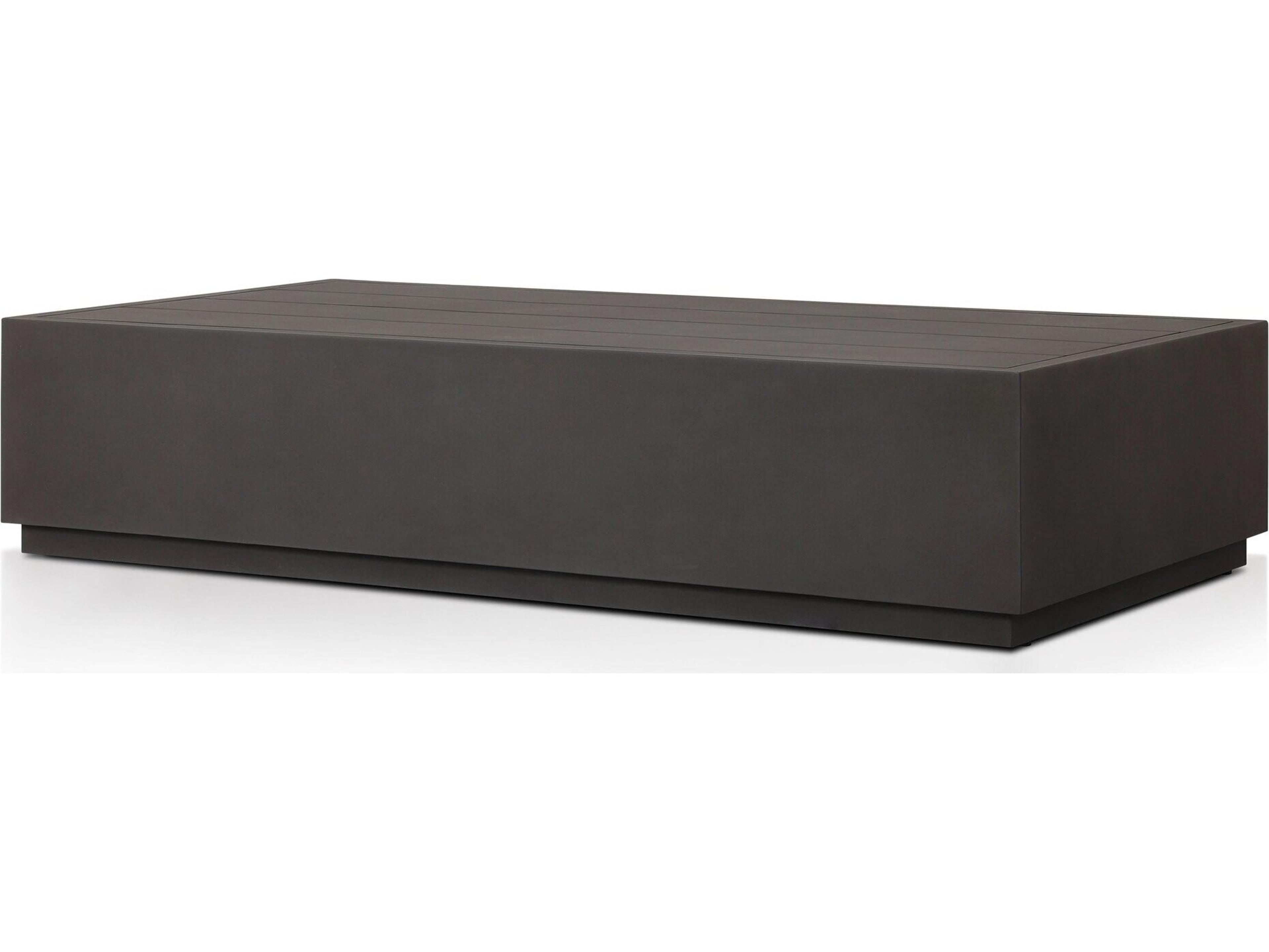 Solano Messo Bronze Aluminum Rectangular Coffee Table