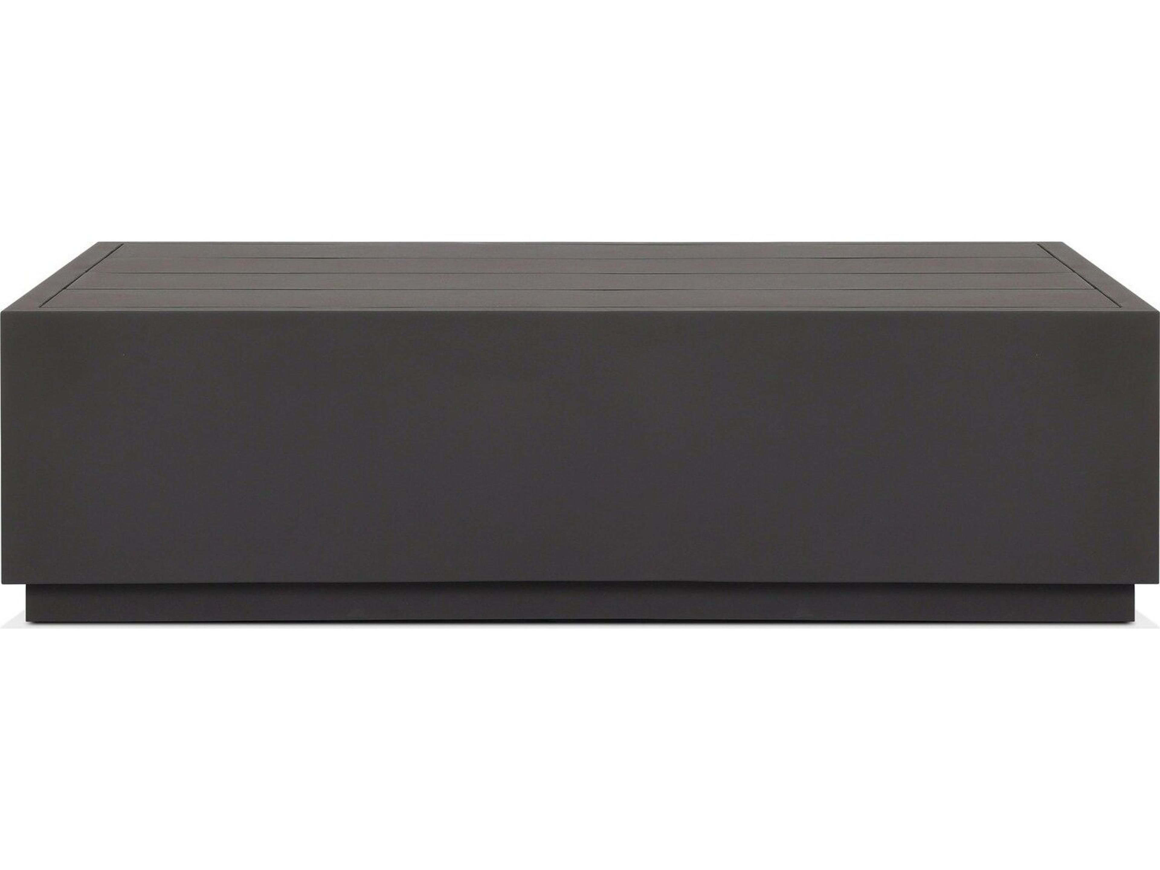 Luxecor Globetrotter Outdoor Messo Bronze Aluminum Rectangular Coffee Table