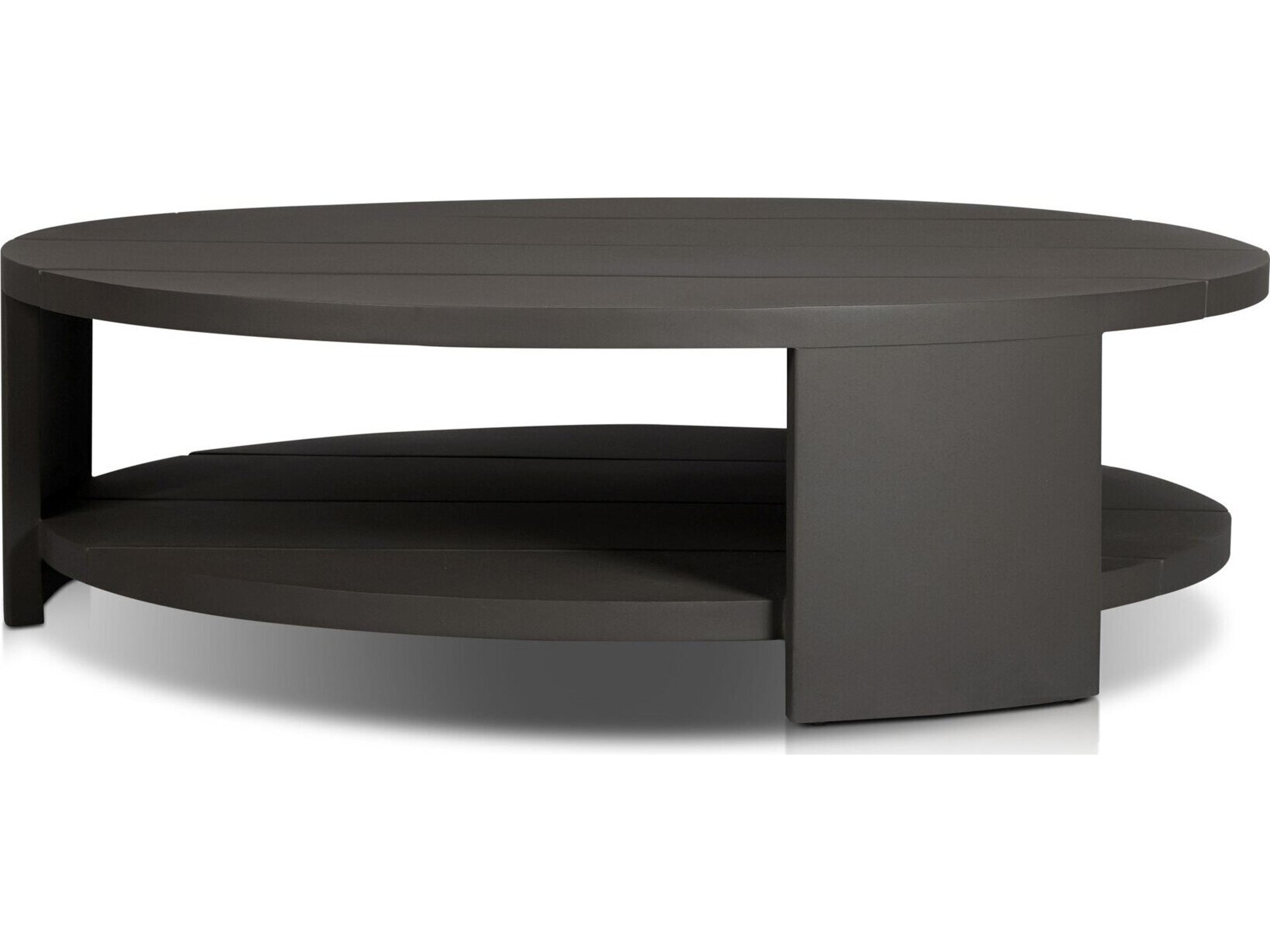 Four Hands Outdoor Garwood Roca Round Metal Coffee Table - Bronze