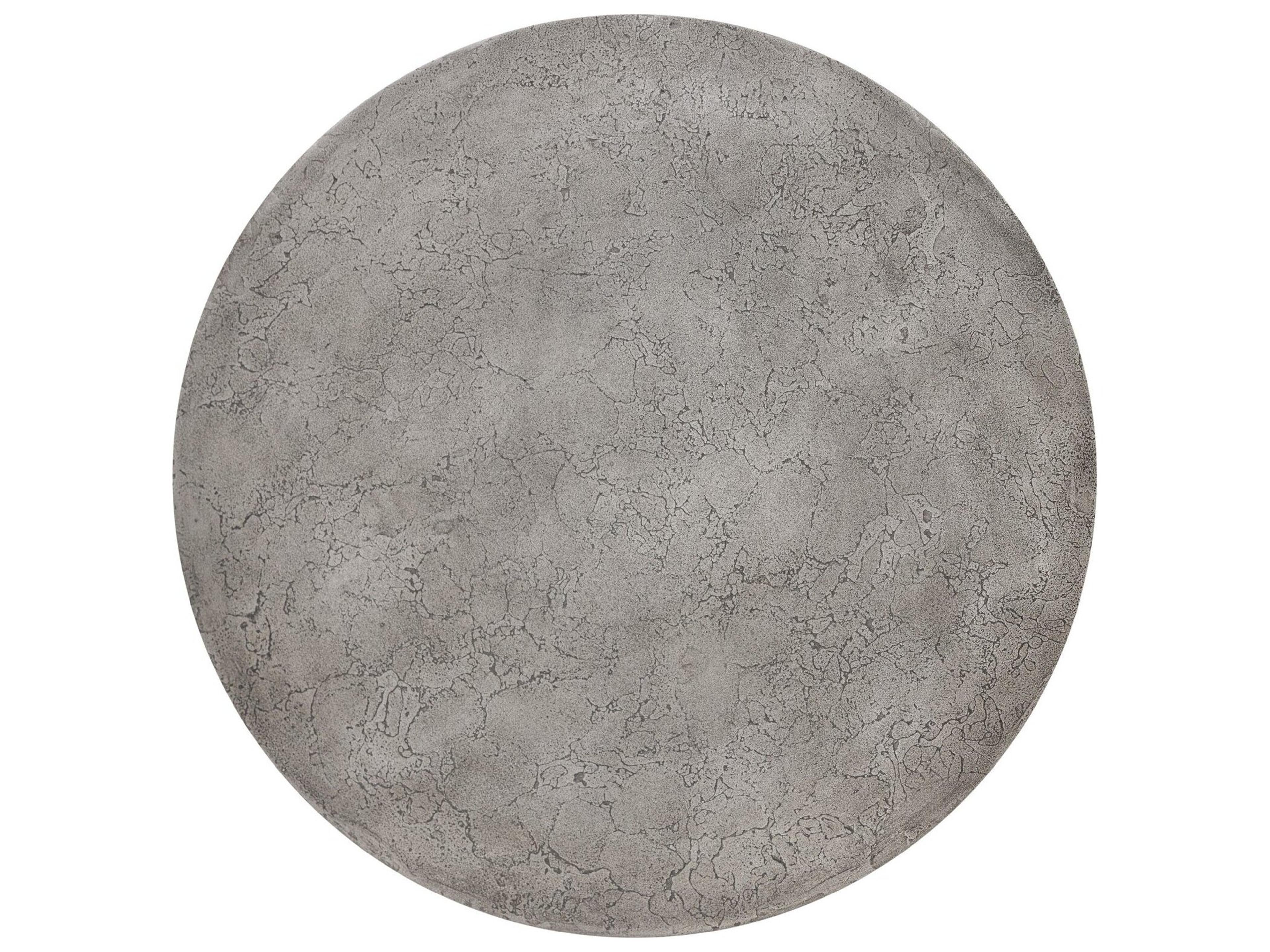 Four Hands Outdoor Chandler Aged Smoke Concrete Emens 18" Round End Table