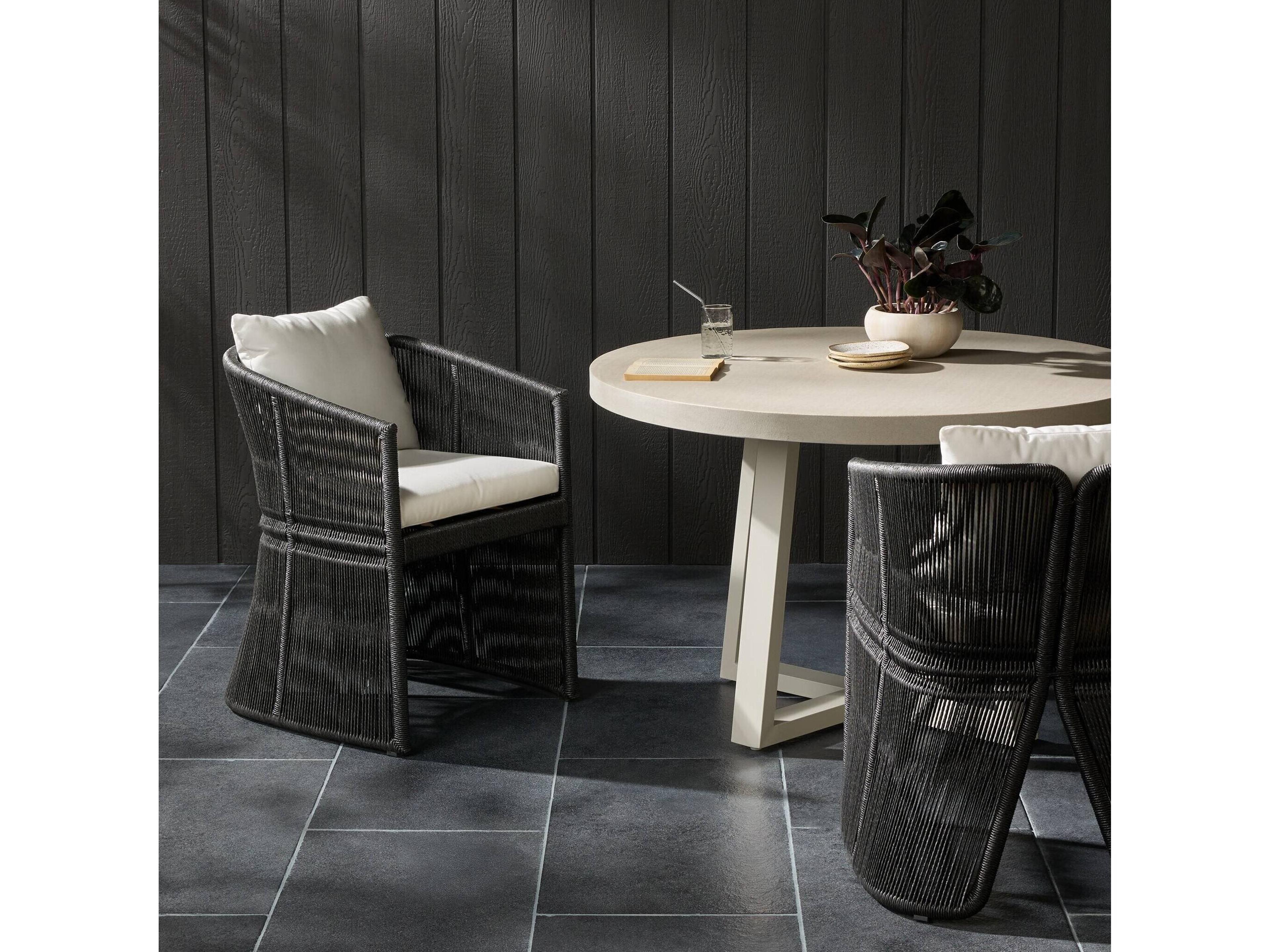 Four Hands Outdoor Pembrook Jackson  Metal Chair - Concha Fog