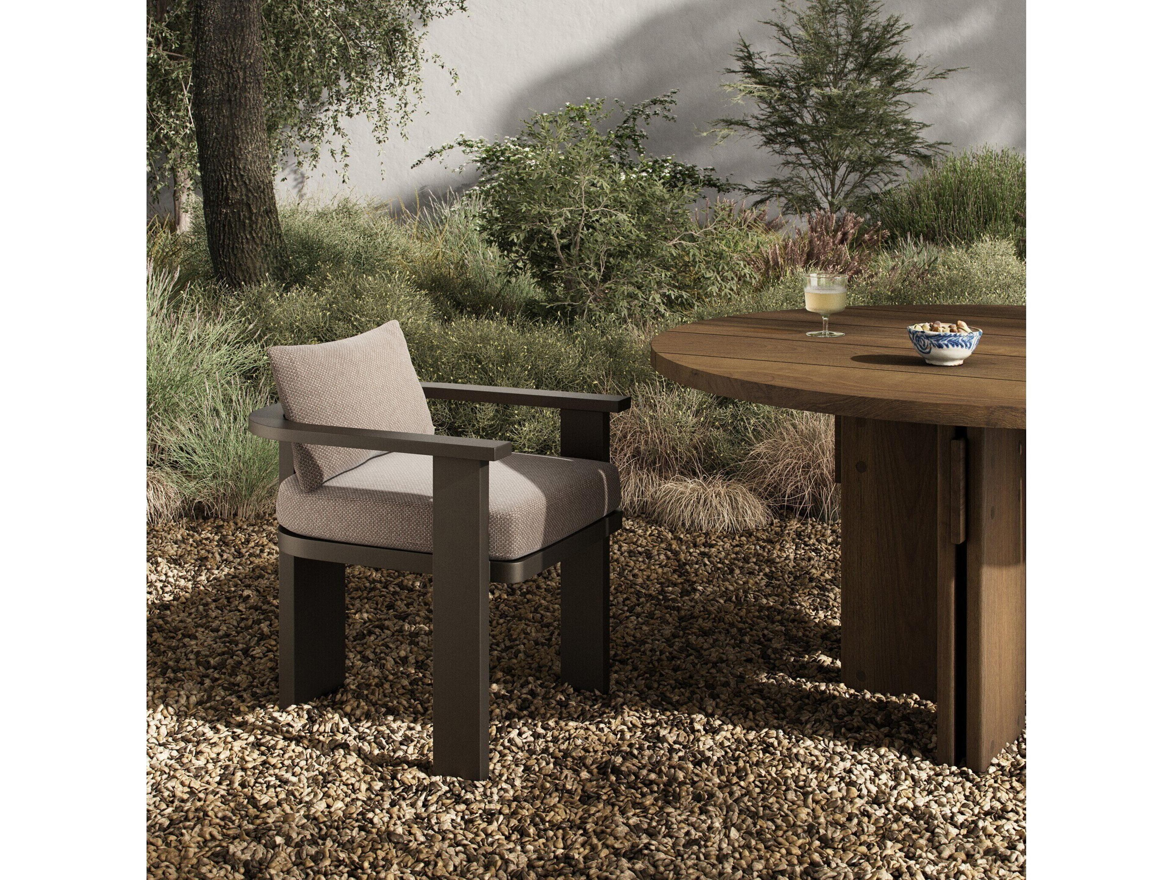 Four Hands Outdoor Pembrook Jackson  Metal Sofa - Concha Fog