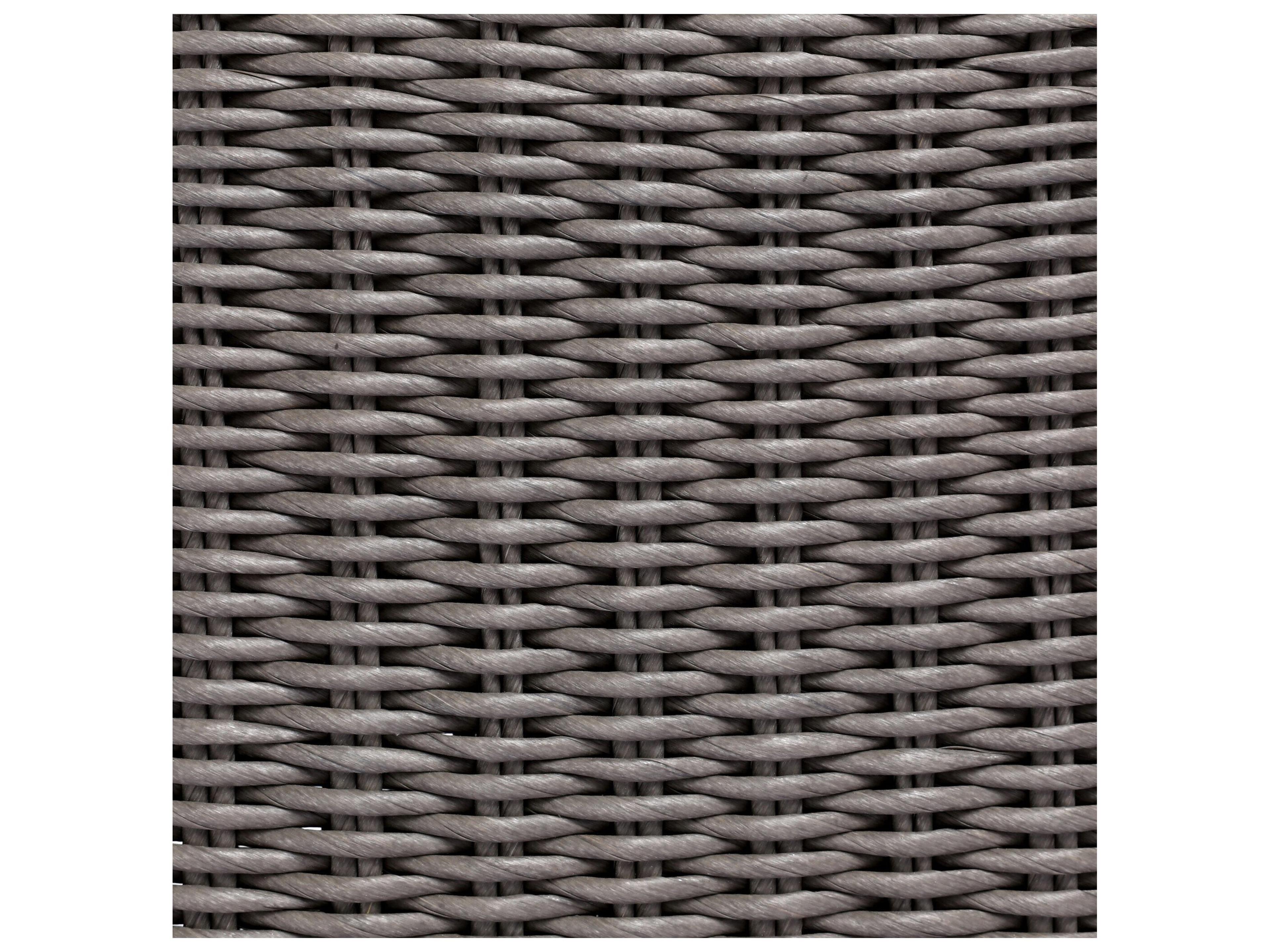 Four Hands Outdoor Garwood Santoro Aluminum Wicker Lounge Chair in Vintage Taupe