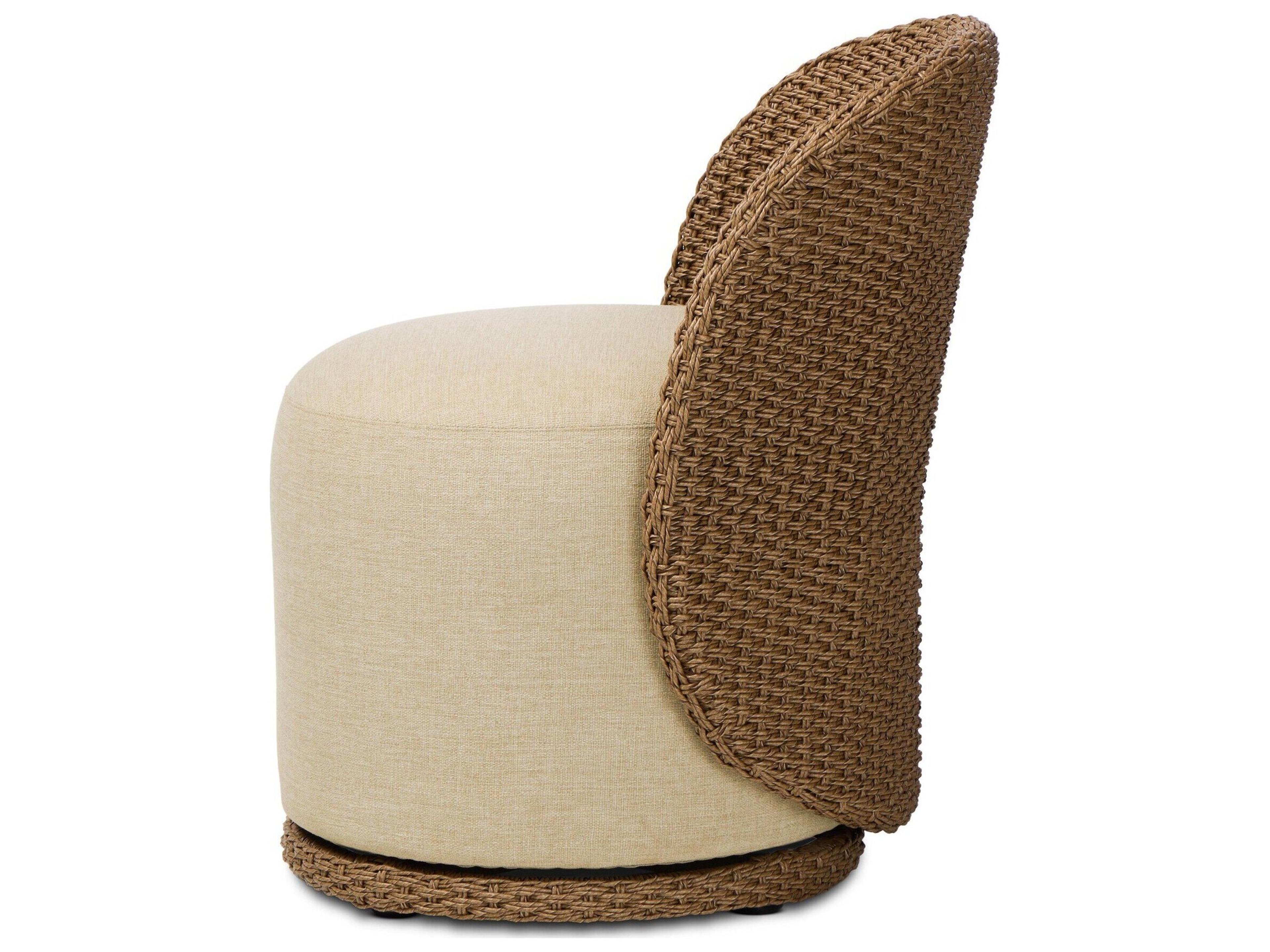 Four Hands Outdoor Quaid Outdoor Woven Dining Chair Alessi Buff