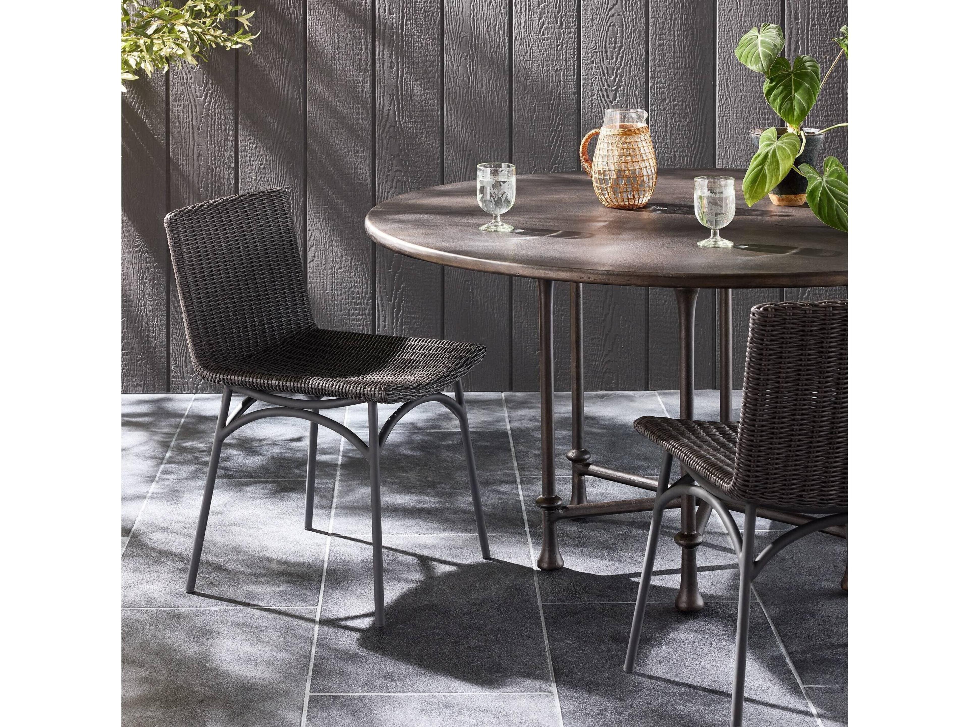 Four Hands Outdoor Worley Outdoor Dining Chair Vintage Coal
