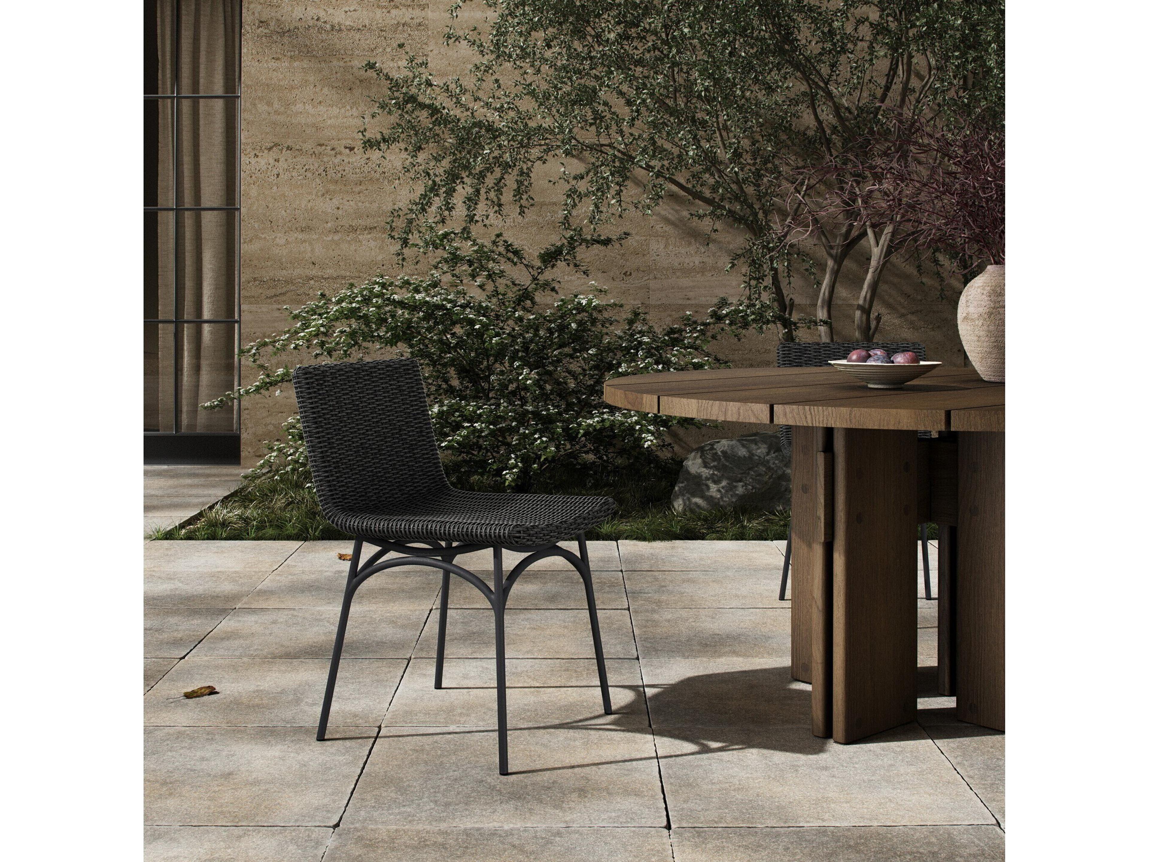 Four Hands Outdoor Worley Outdoor Dining Chair Vintage Coal