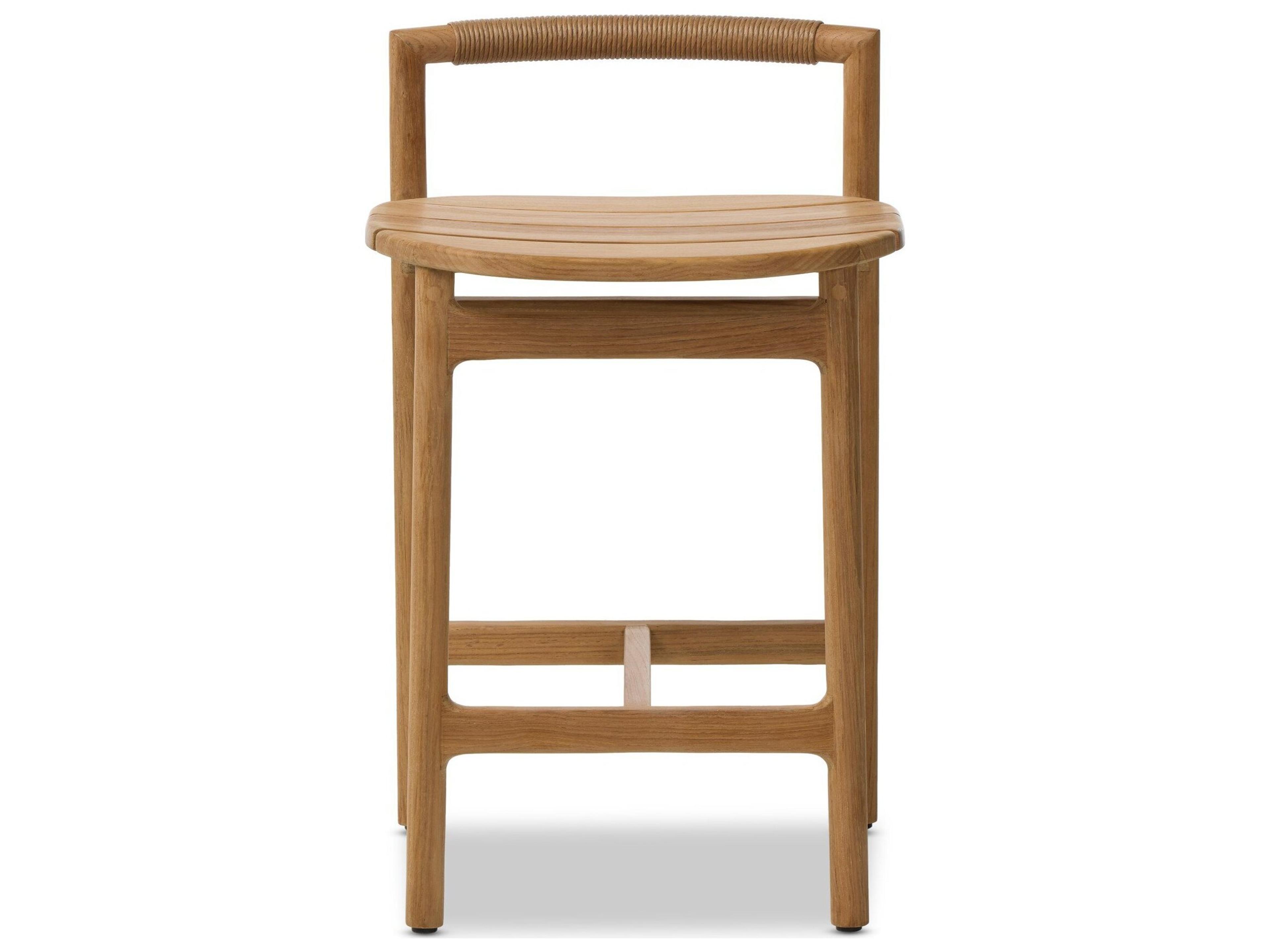 Four Hands Outdoor Baden Outdoor Stool Textured Sand