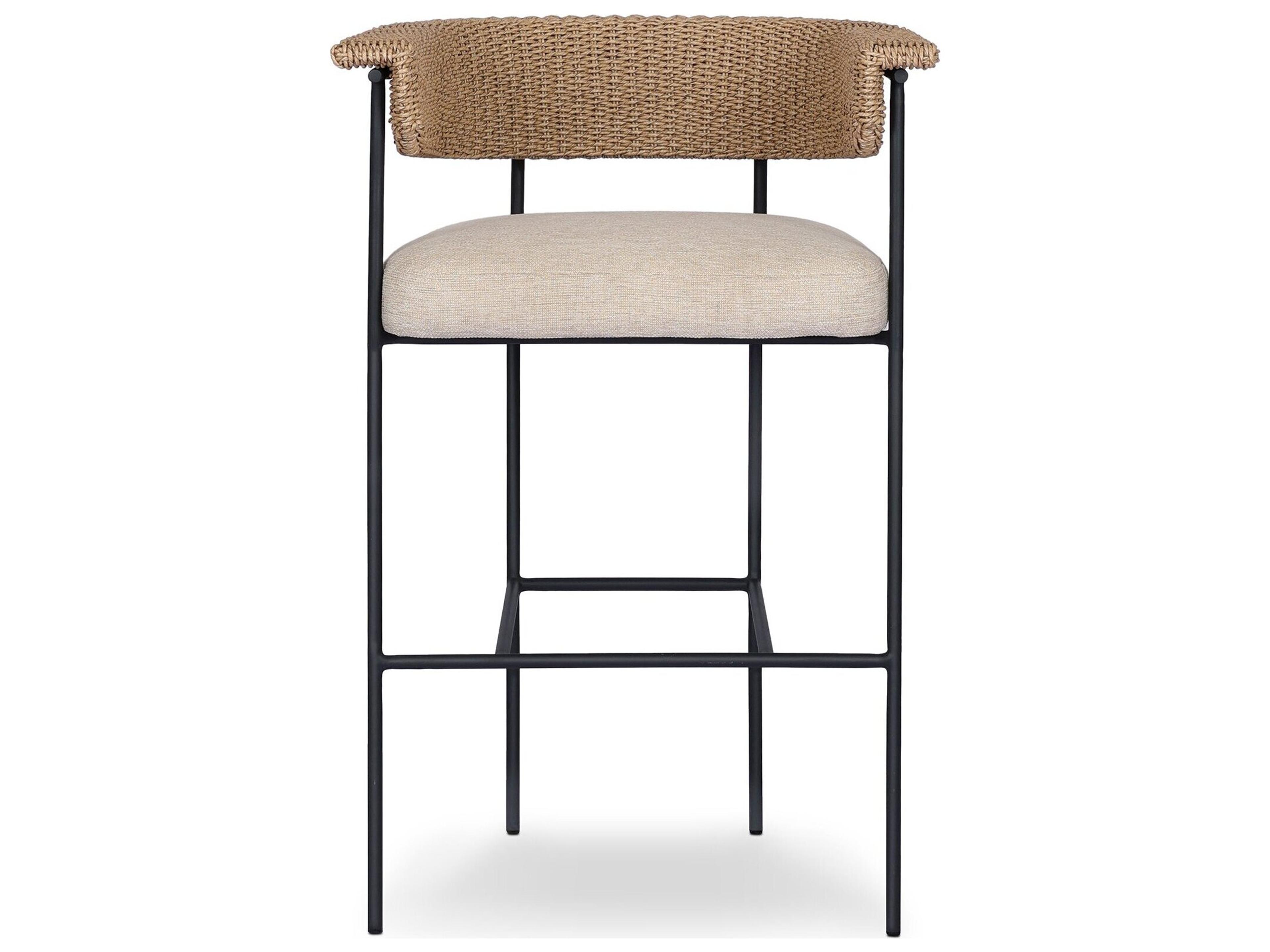 Four Hands Outdoor Carrie Outdoor Stool Ellor Beige