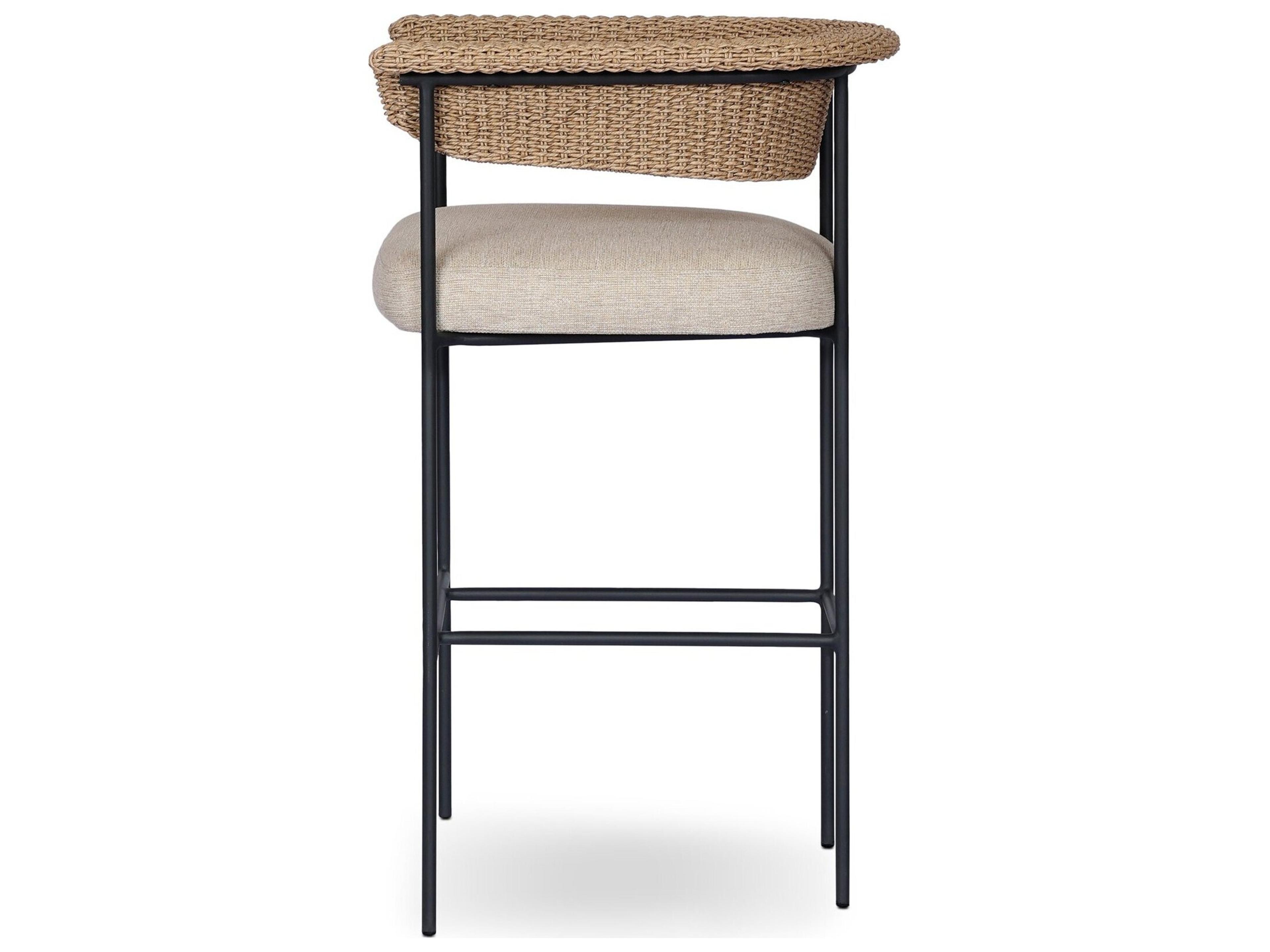 Four Hands Outdoor Carrie Outdoor Stool Ellor Beige
