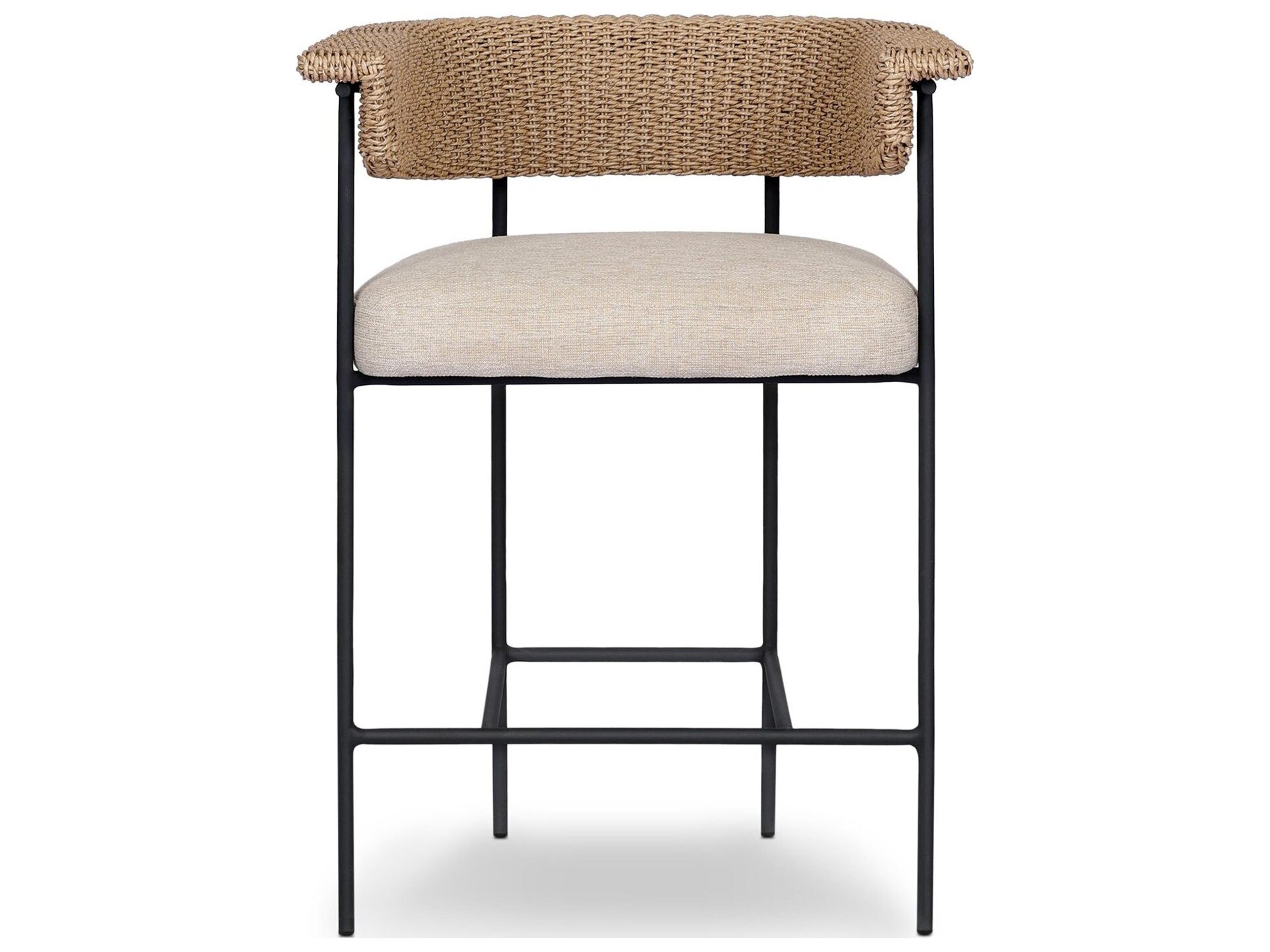 Four Hands Outdoor Carrie Outdoor Stool Ellor Beige
