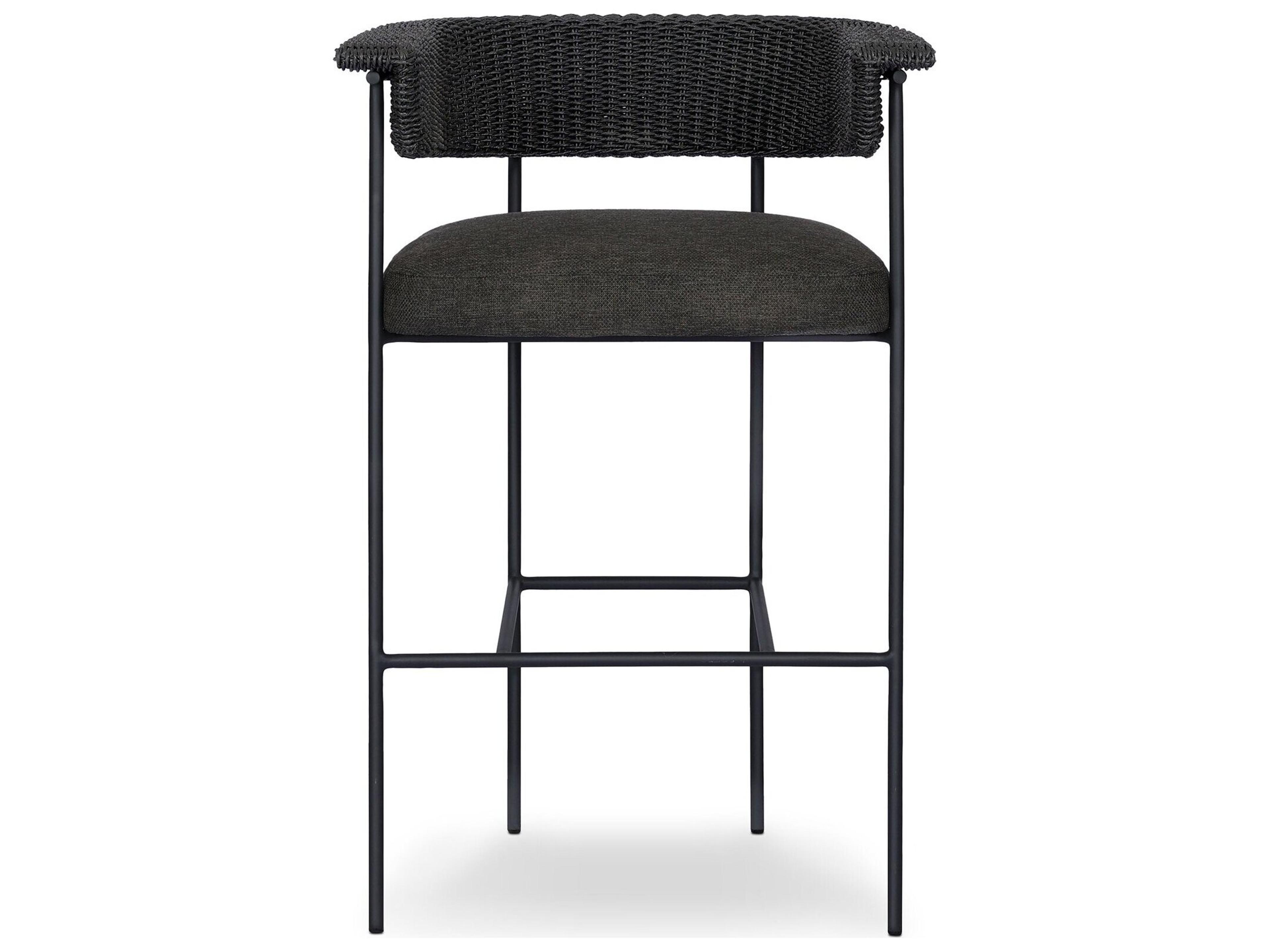 Four Hands Outdoor Carrie Outdoor Stool Ellor Black