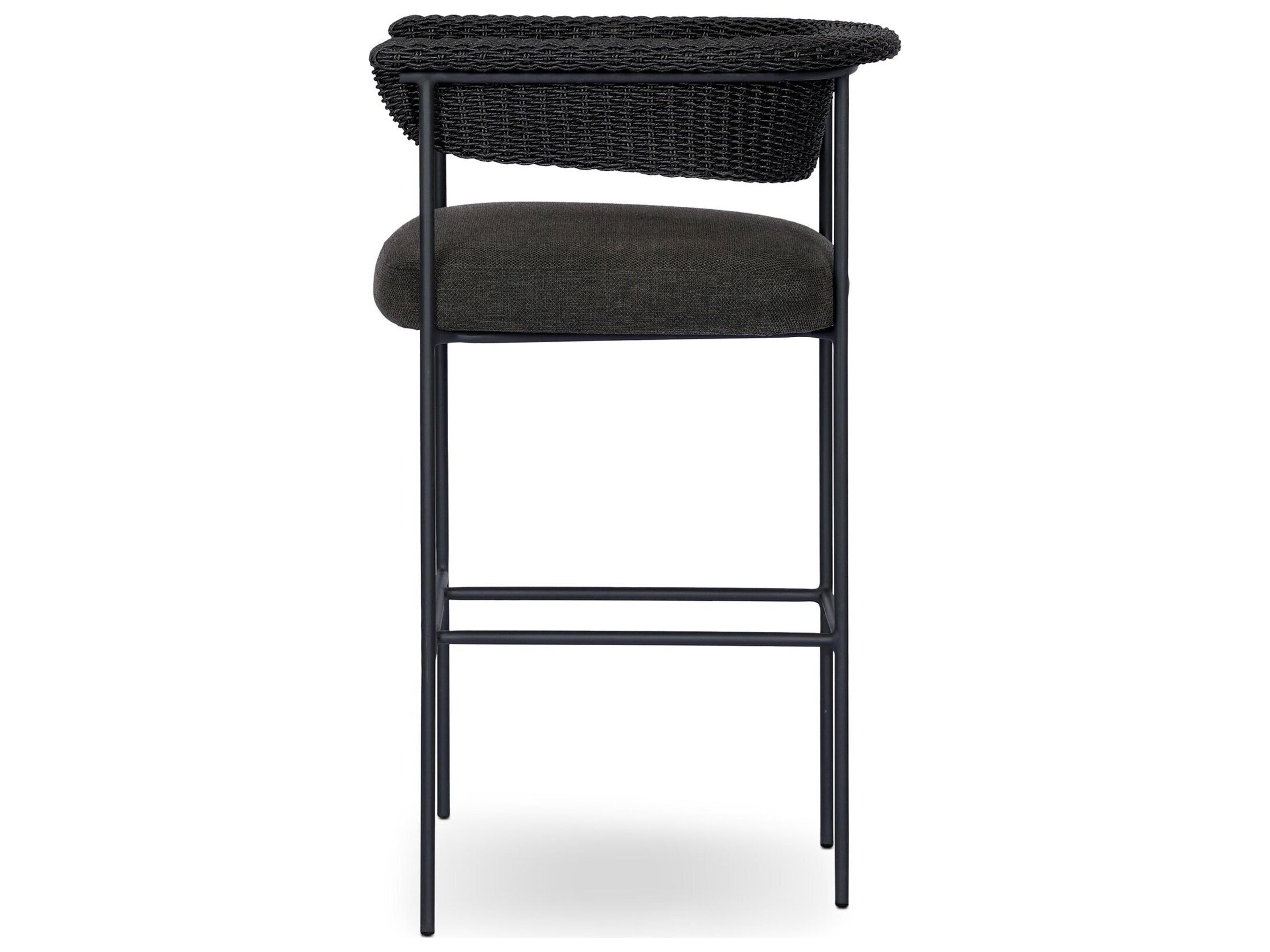 Four Hands Outdoor Carrie Outdoor Stool Ellor Black