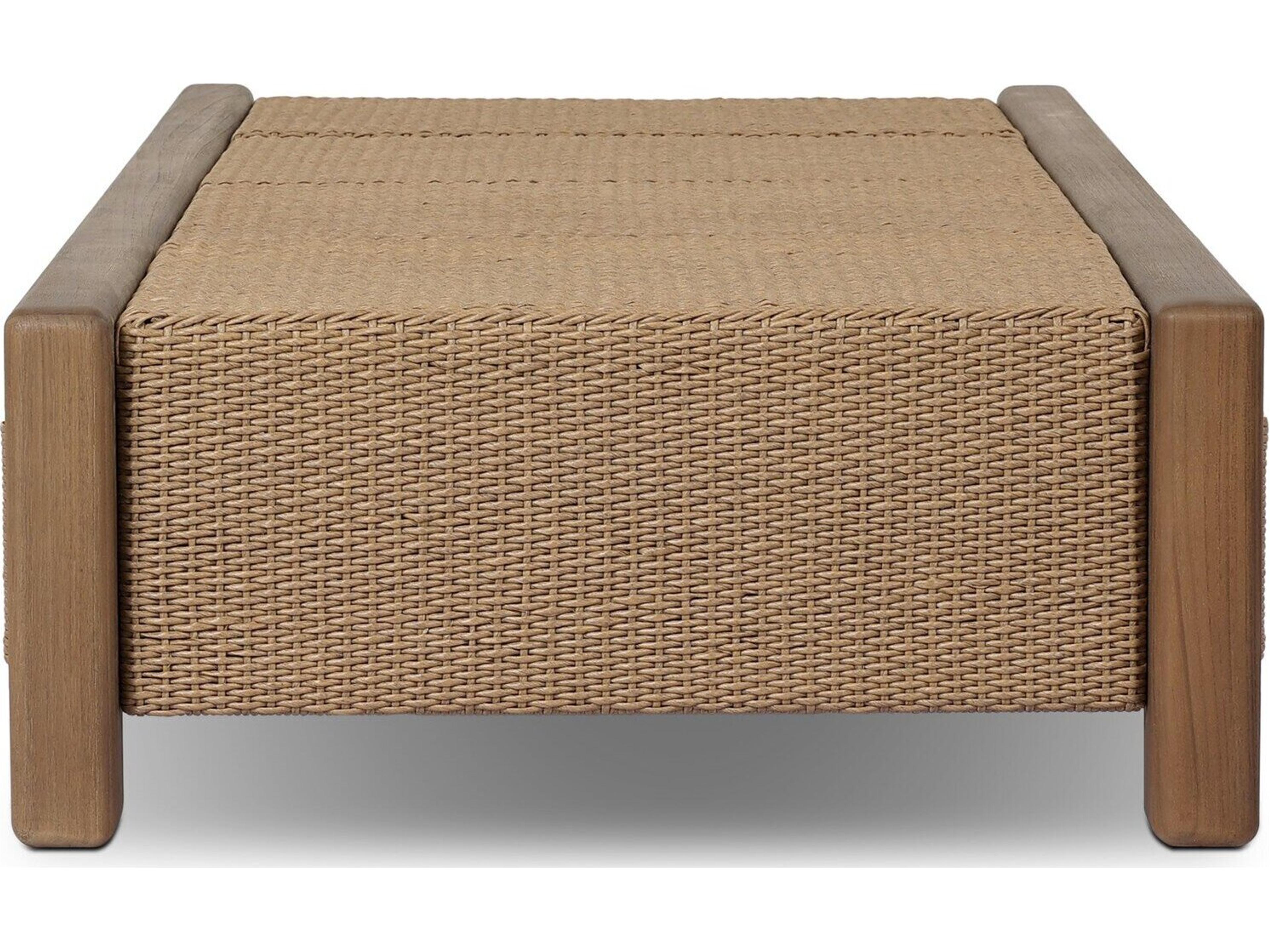 Four Hands Outdoor Herrick Outdoor Coffee Table Stained Toasted Brown-FSC