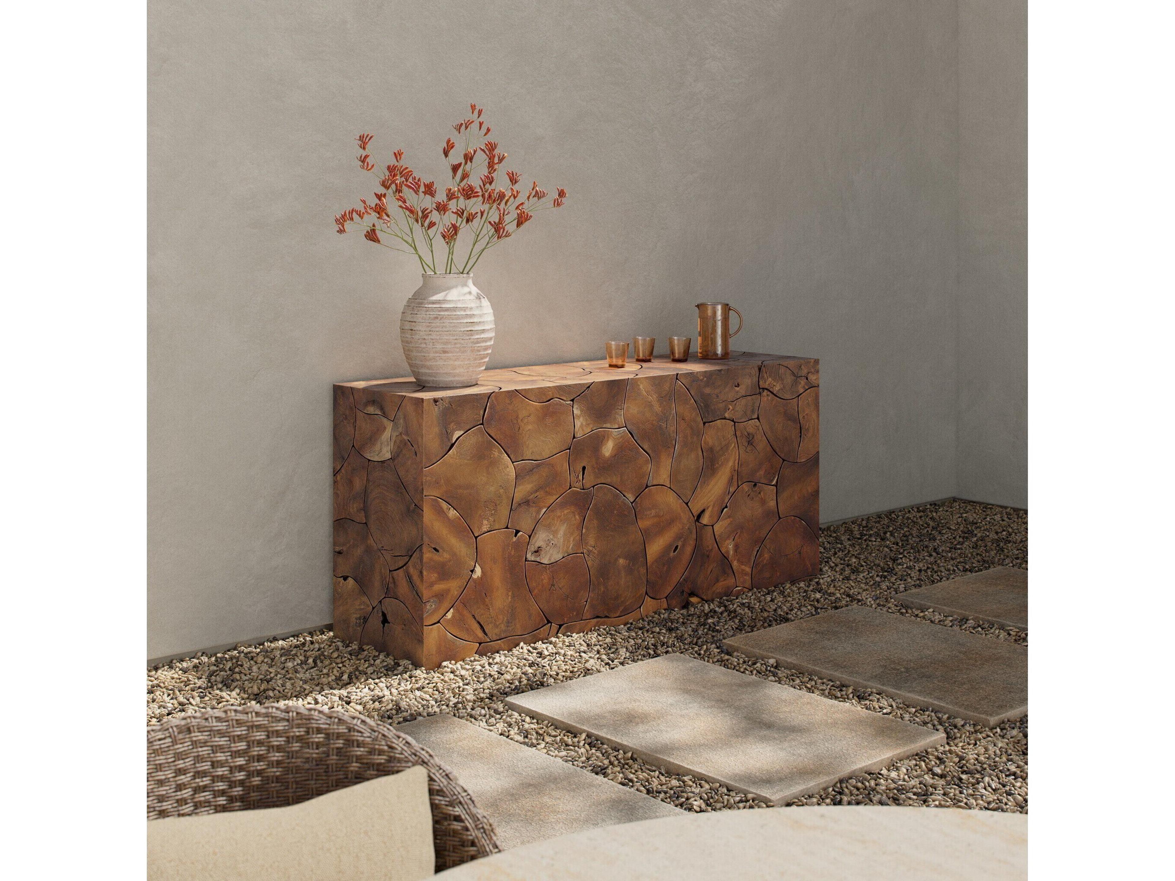 Four Hands Outdoor Tomlin Outdoor Console Table Teak Root