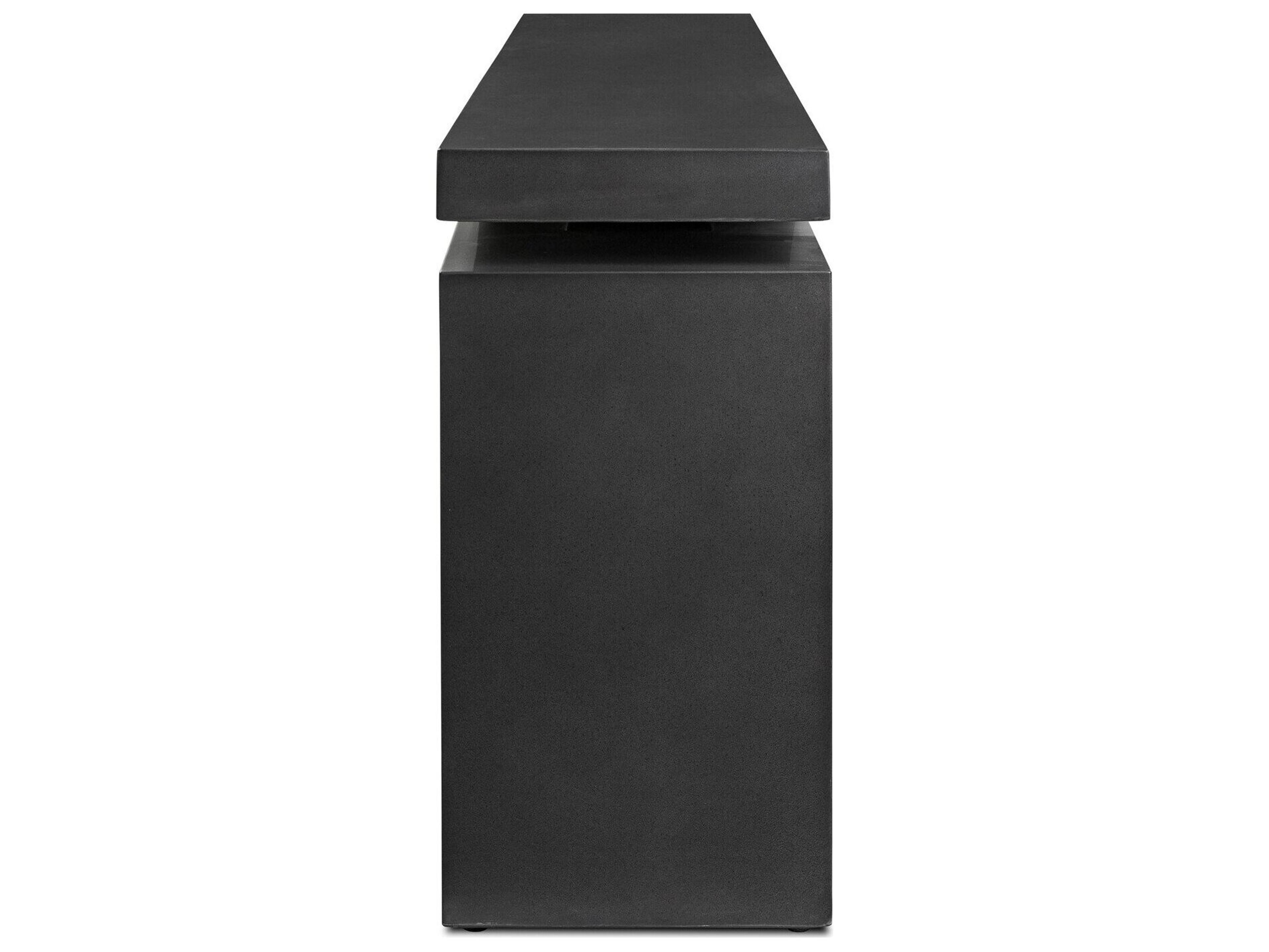 Four Hands Outdoor Matthes Outdoor Console Table Charcoal Concrete