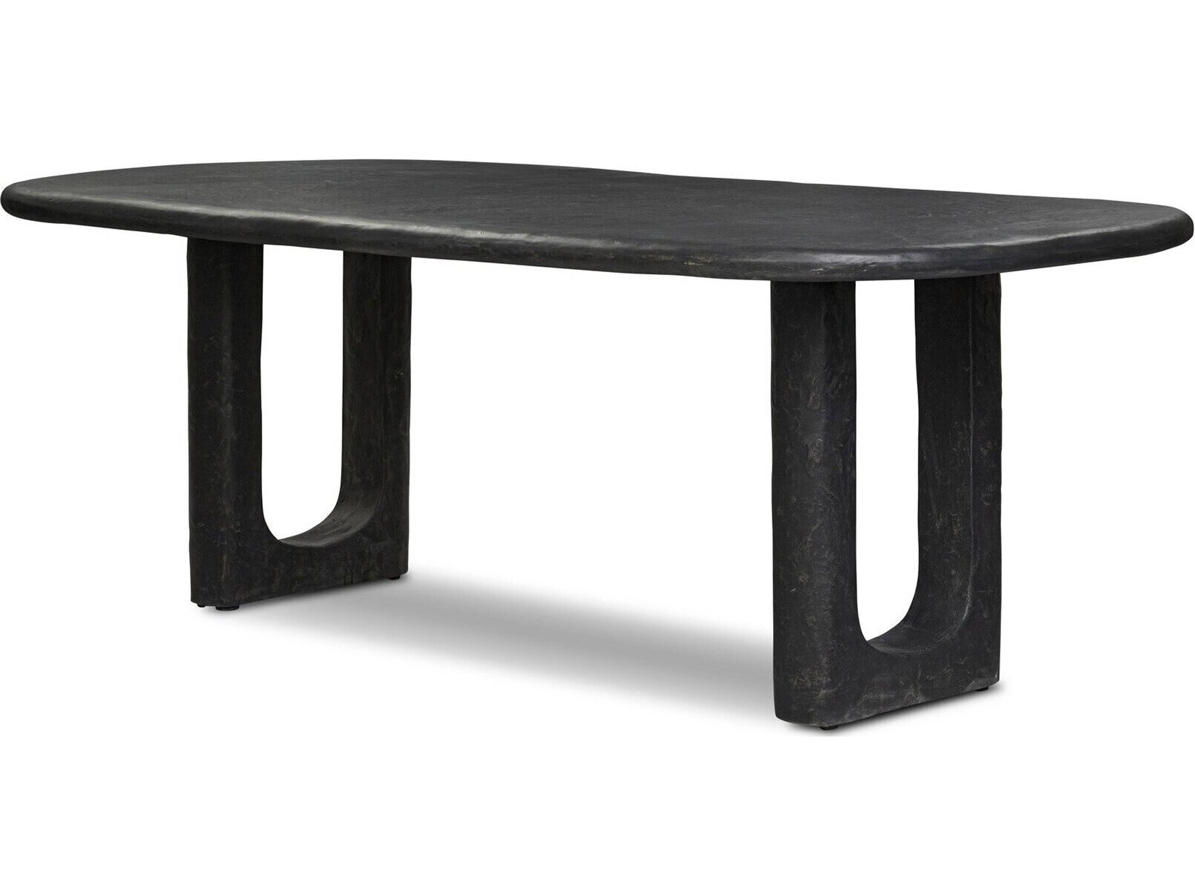Obito Dining Table Obsidian Concrete