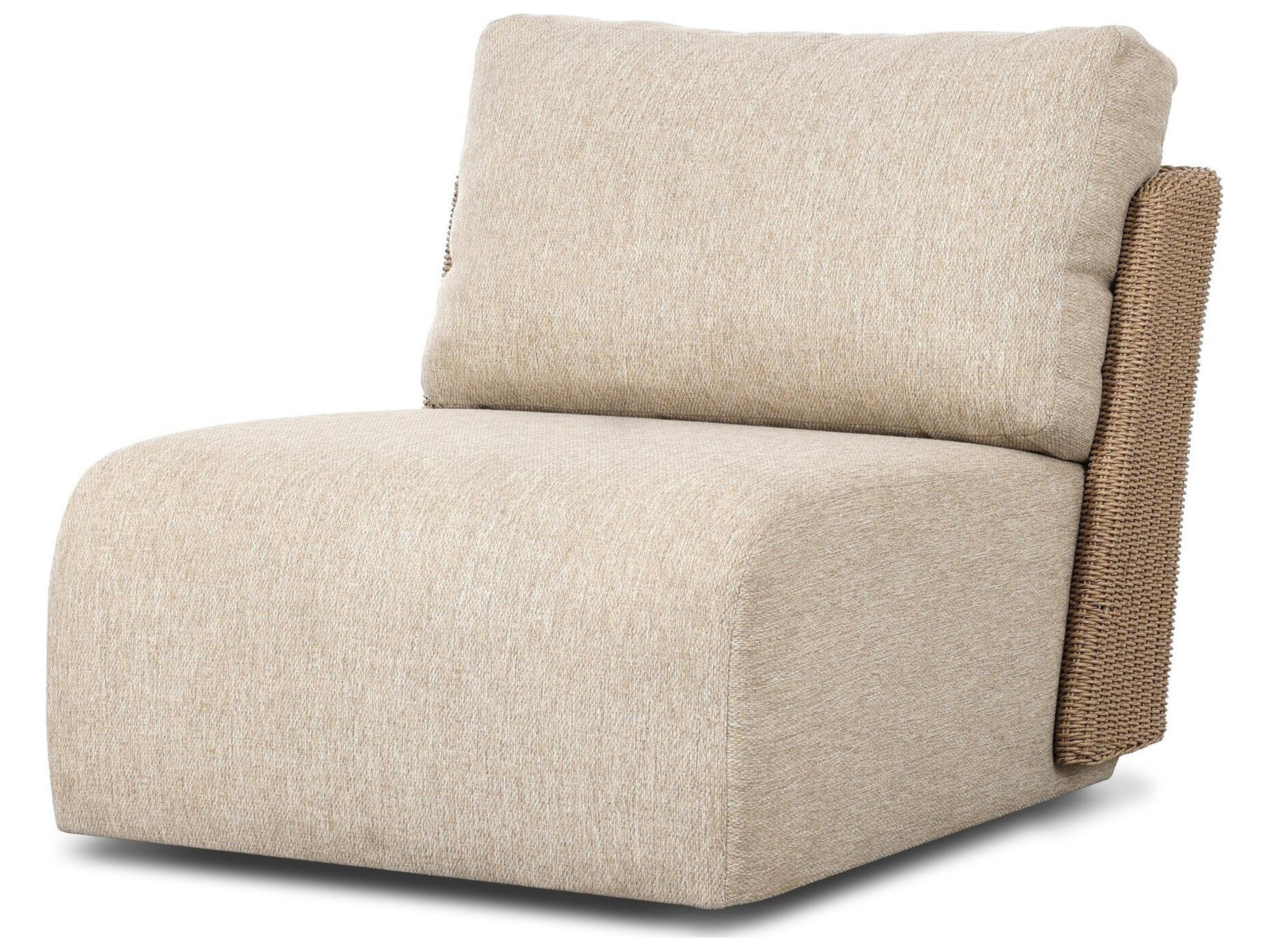 Sicilia Outdoor Woven Swivel Chair Concha Beige