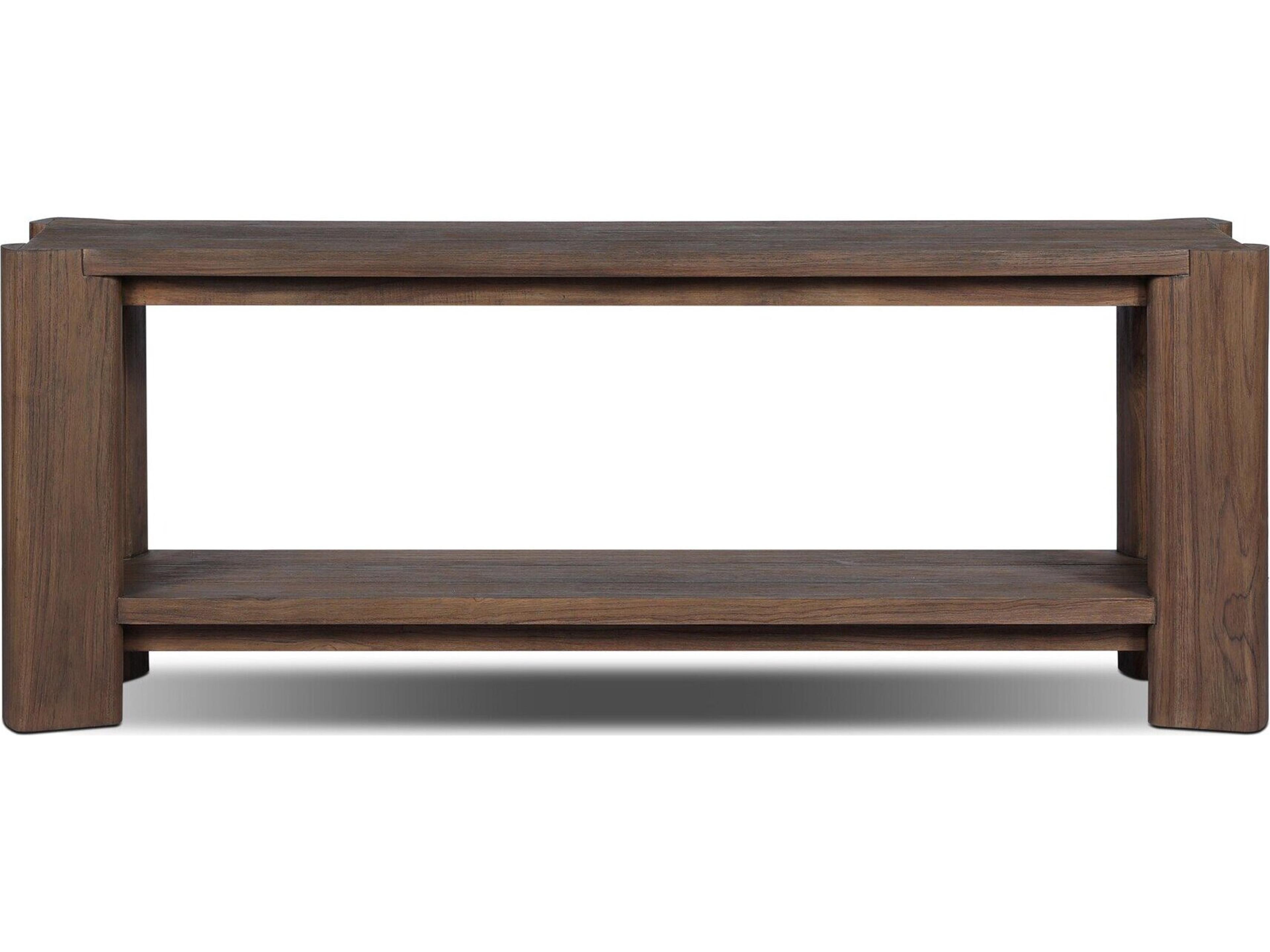 Four Hands Outdoor Soho Outdoor Console Table - Stained Saddle Brown