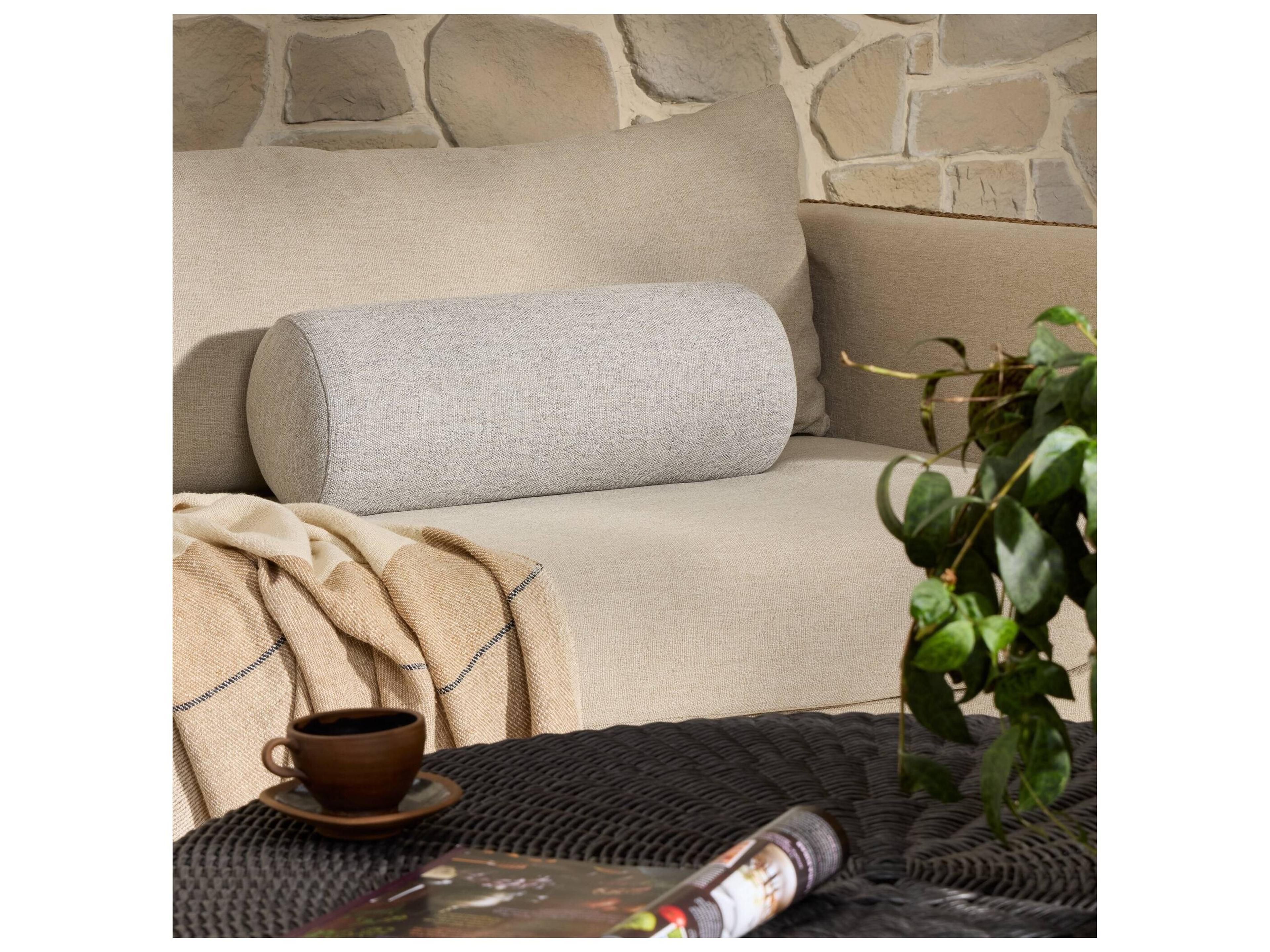 Four Hands Outdoor Townes Outdoor Bolster Pillow - Alessi Slate