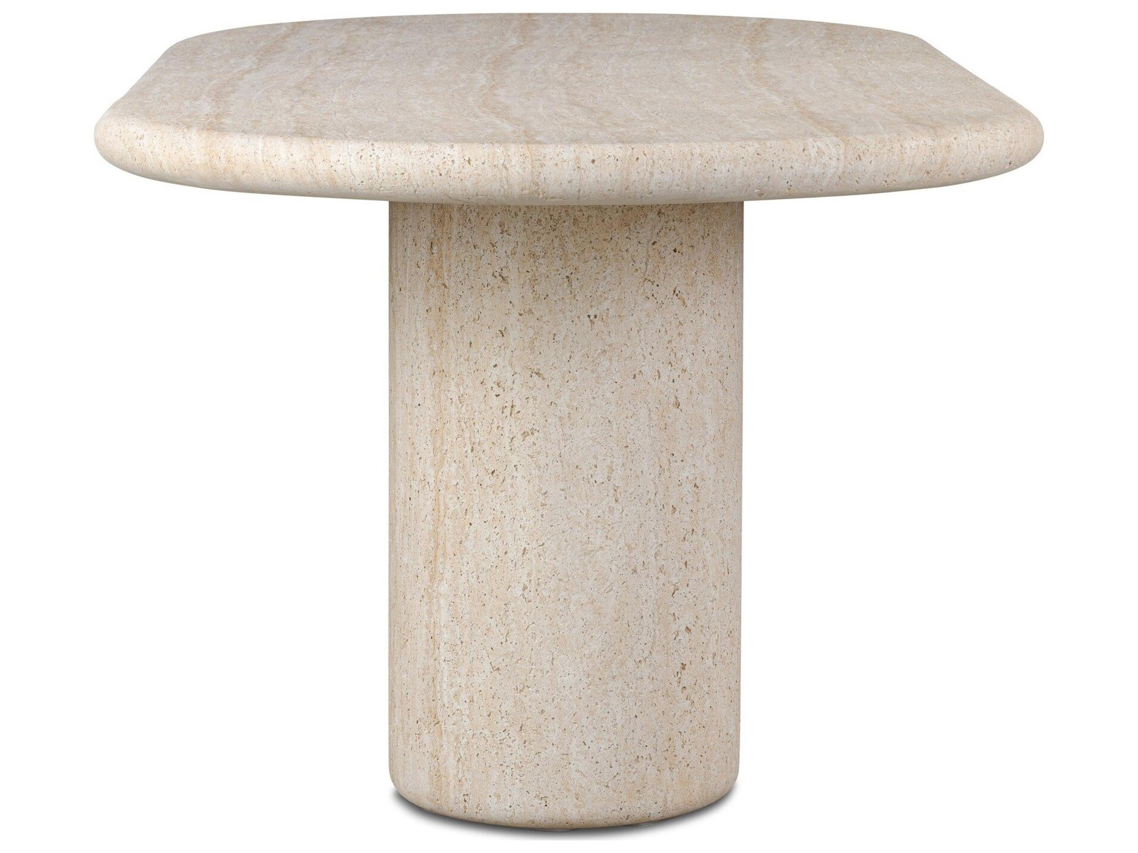 Four Hands Outdoor Poole Outdoor Dining Table 78" Textured Sand Concrete