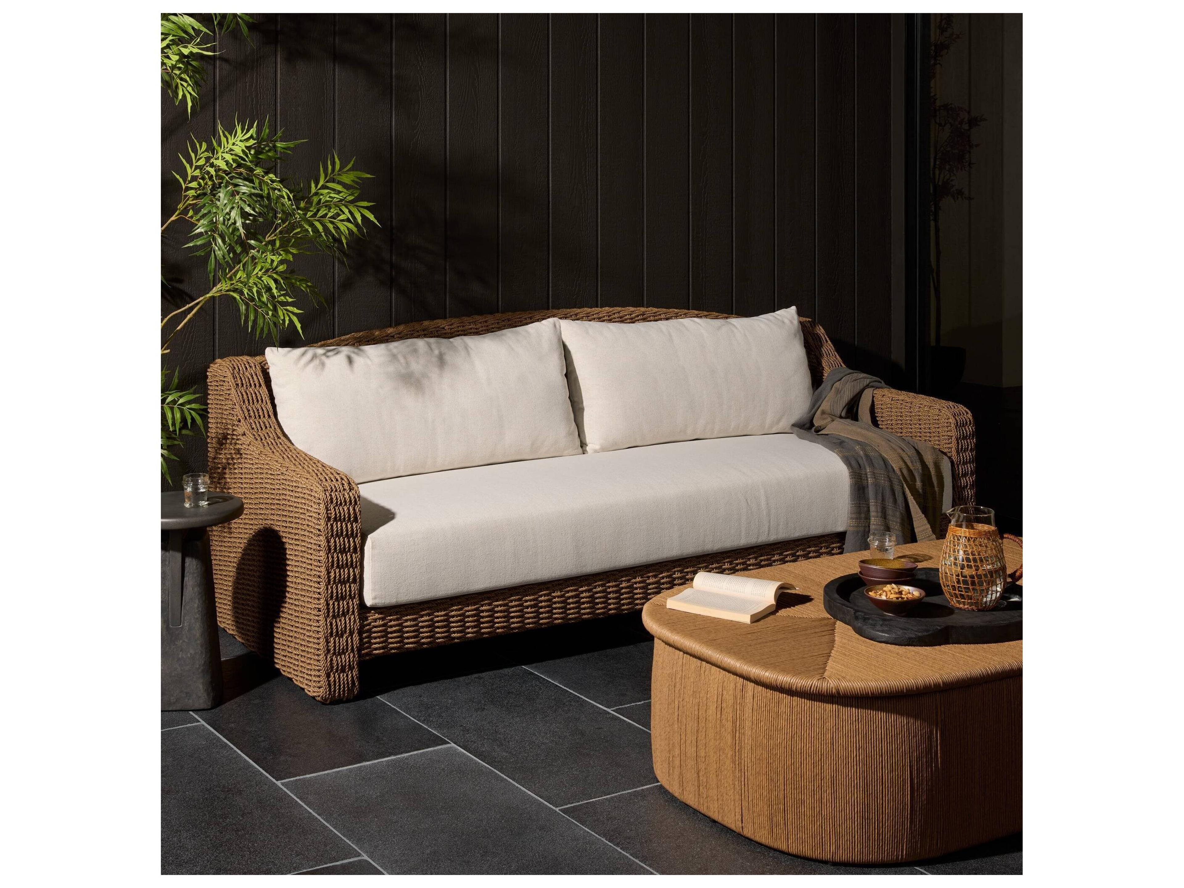Four Hands Outdoor Marina Outdoor Sofa - Alessi Linen