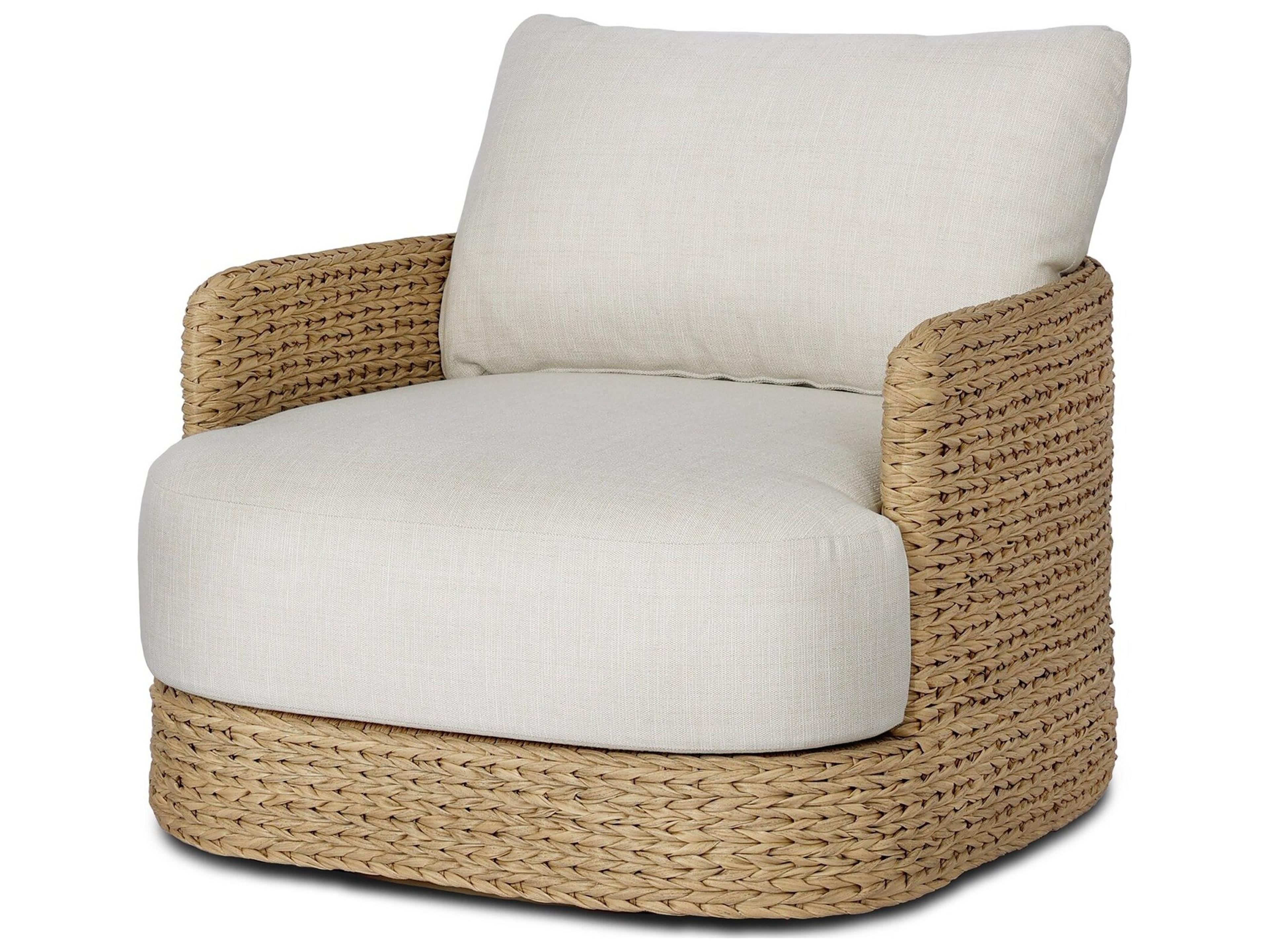 Caney Outdoor Swivel Chair - Coastal Weave