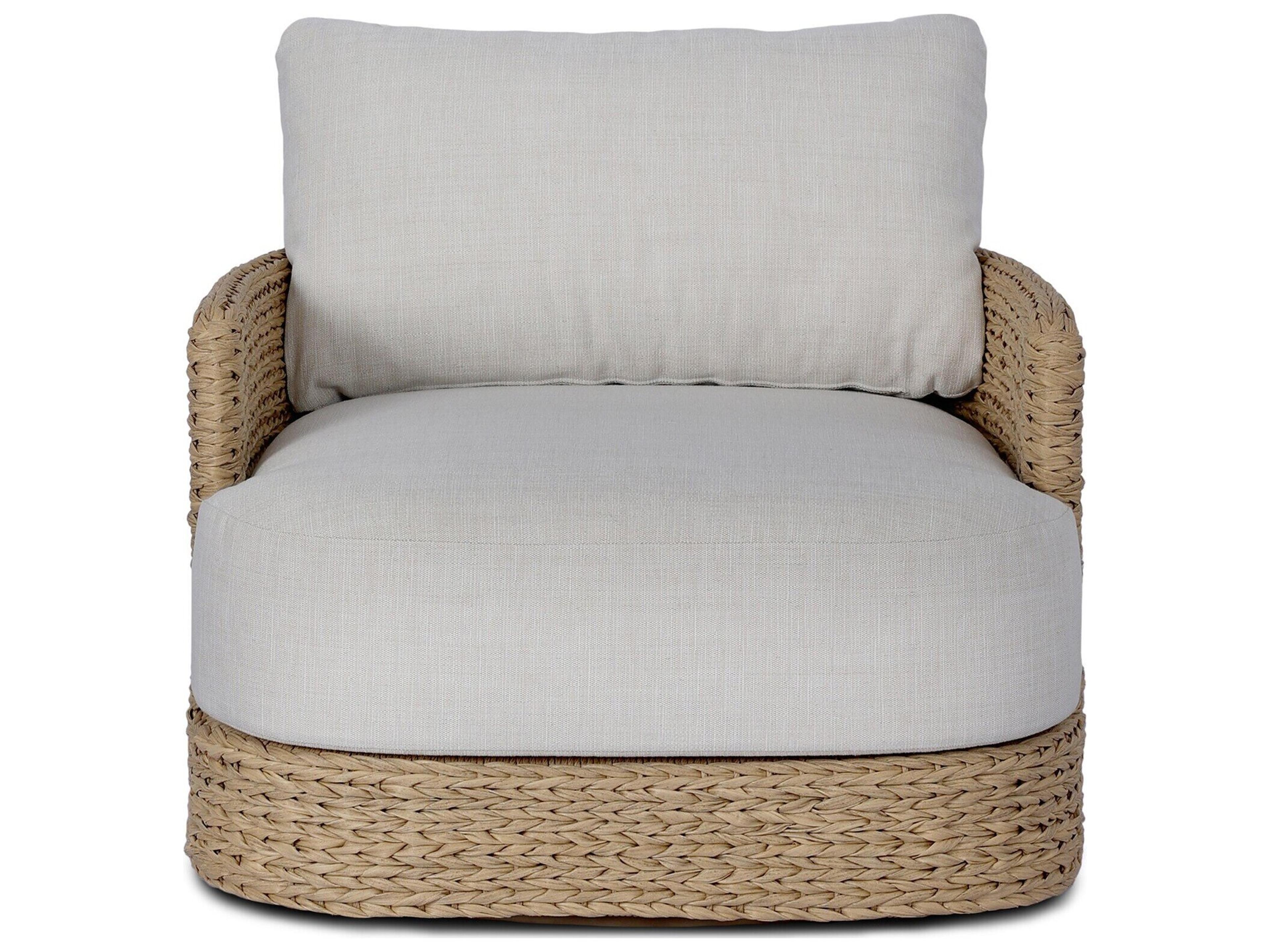 Four Hands Outdoor Caney Outdoor Swivel Chair - Coastal Weave