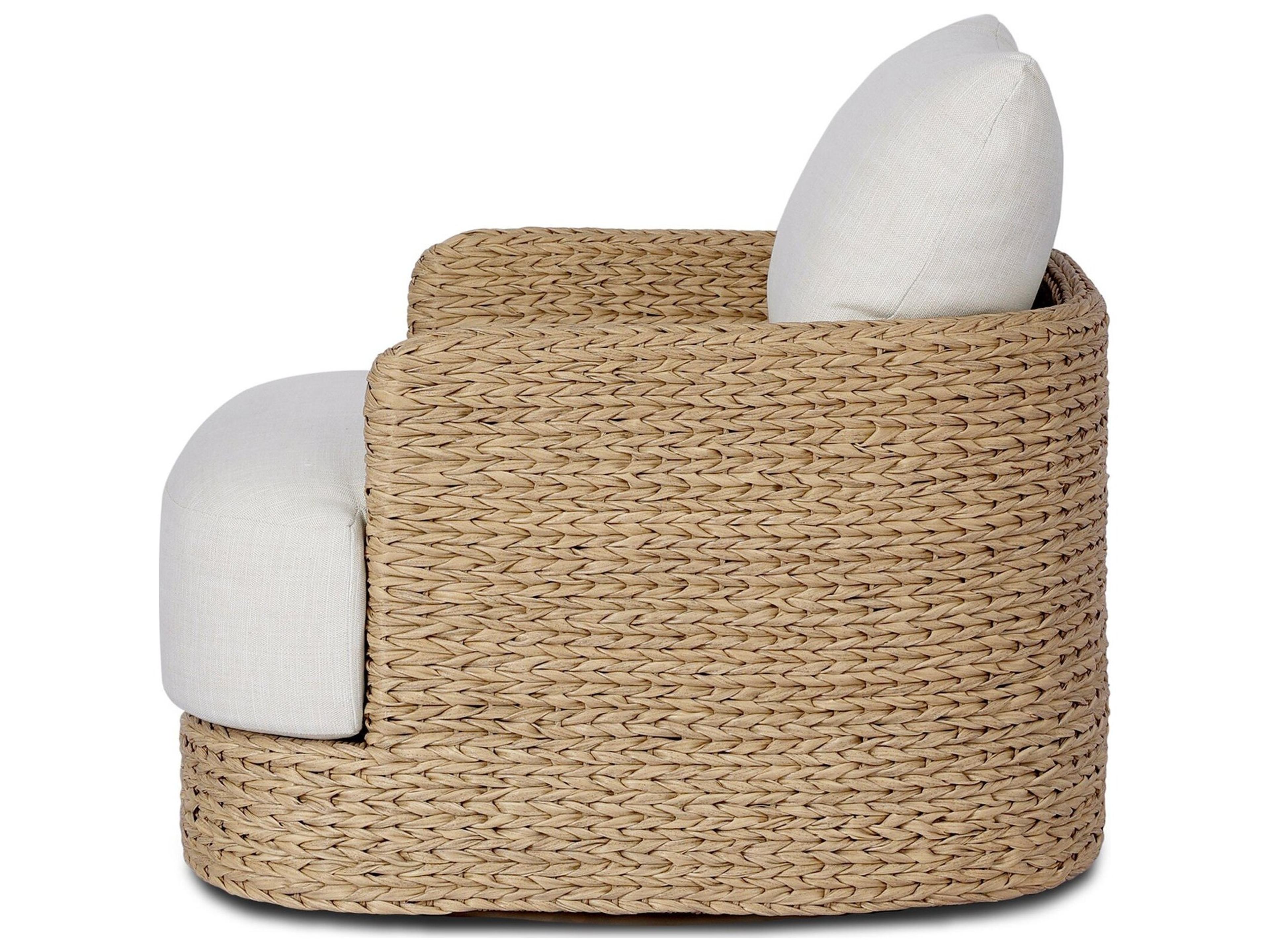 Four Hands Outdoor Caney Outdoor Swivel Chair - Coastal Weave