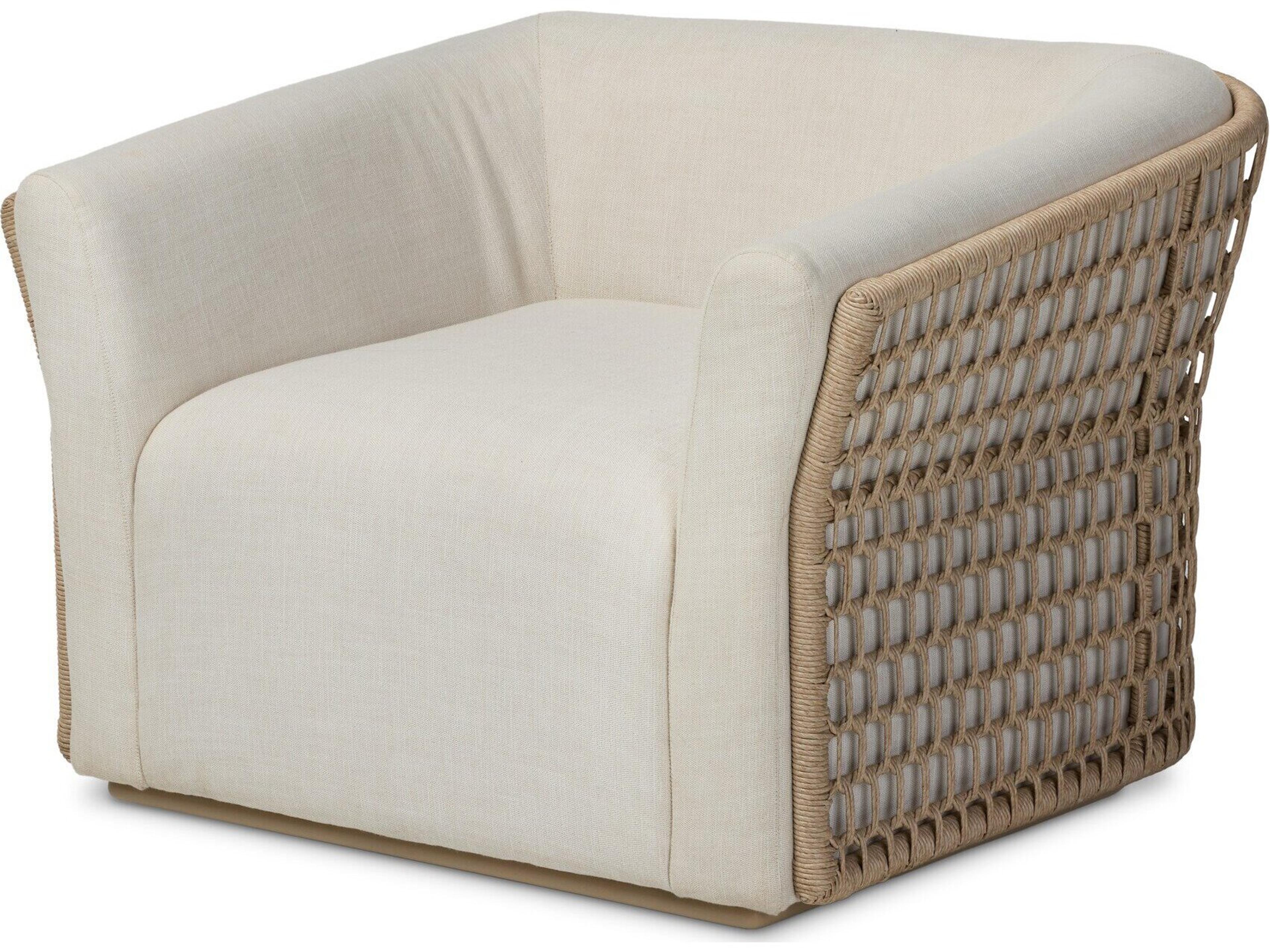 Emilian Outdoor Swivel Chair - Vergo Cream