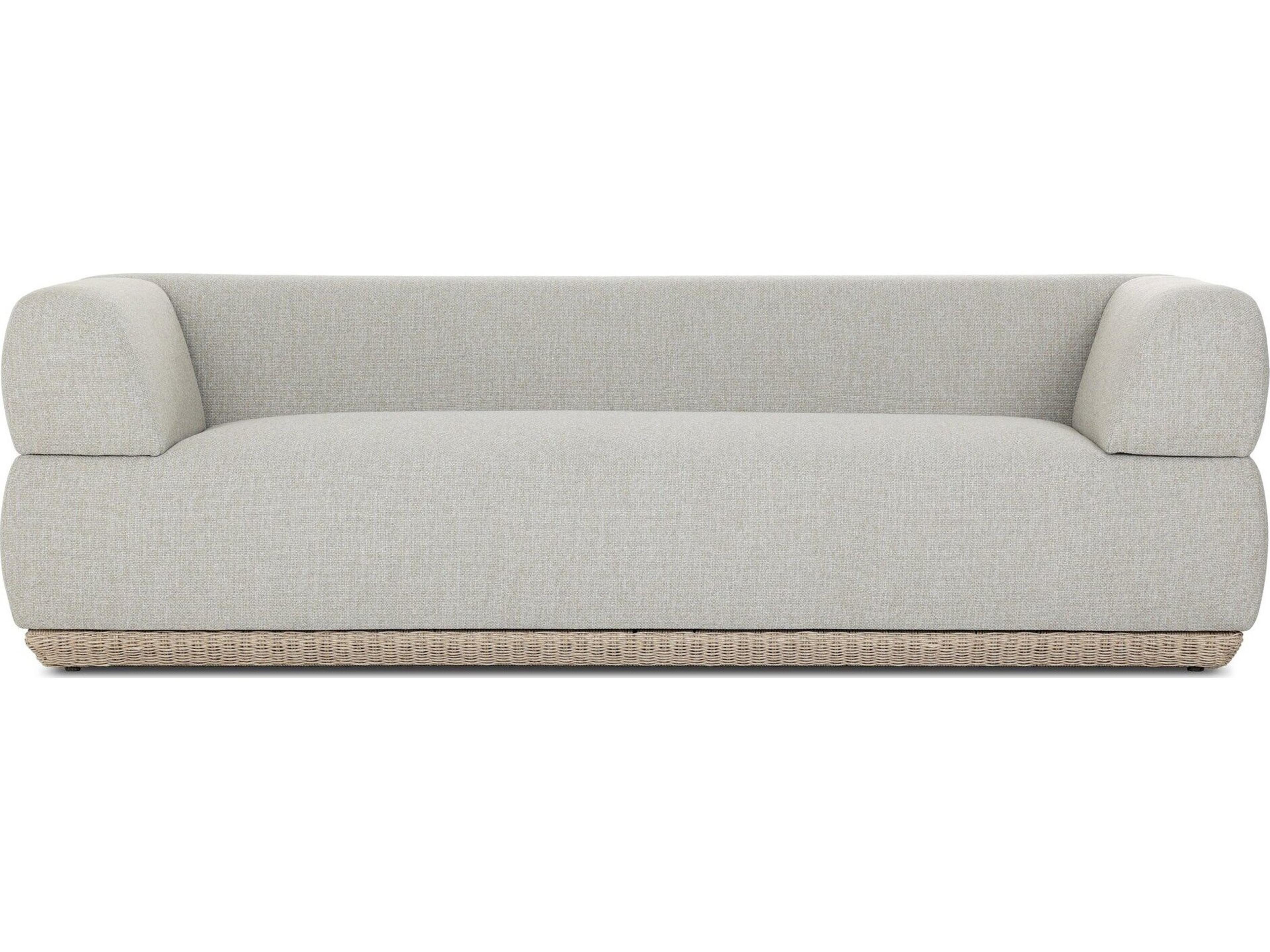 Four Hands Outdoor Evander Outdoor Sofa-96" - Ramiro Ecru